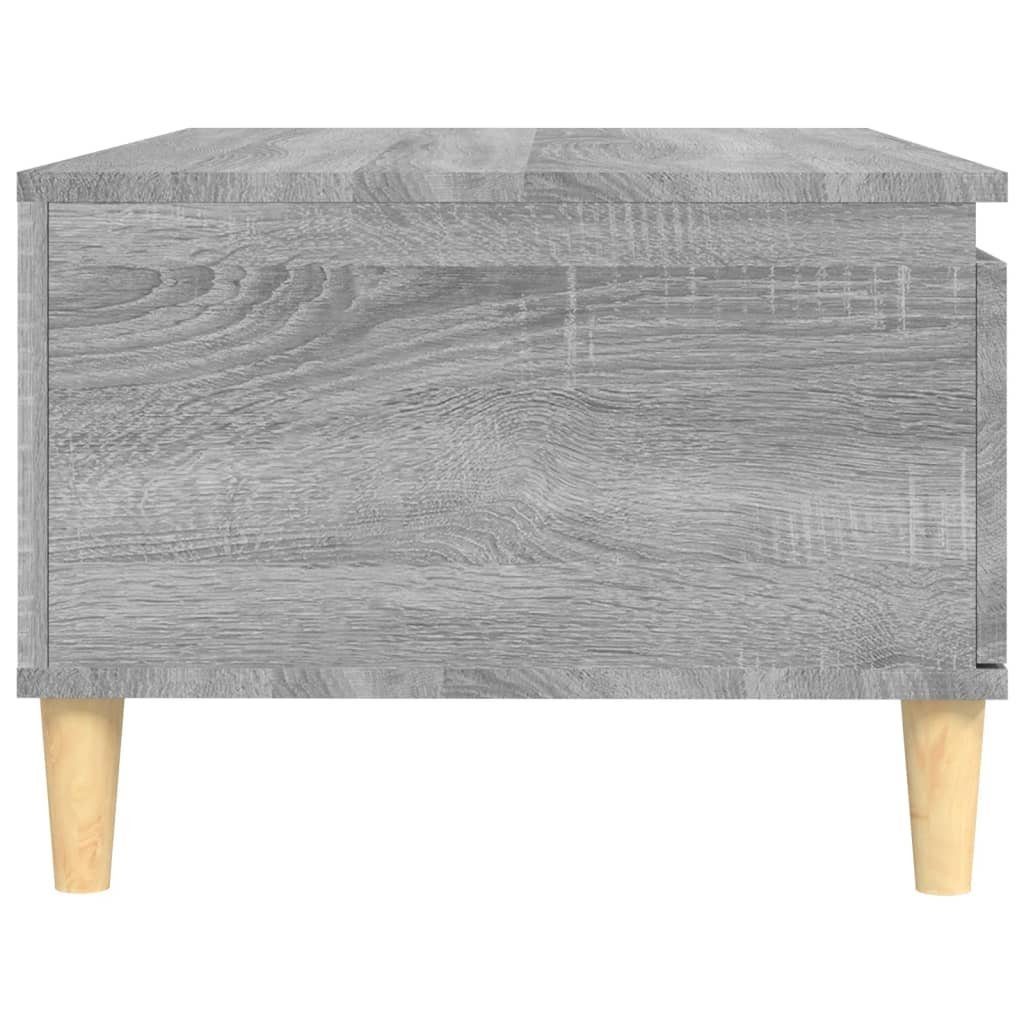 Couchtisch Holzwerkstoff Sonoma Couchtisch Sonoma (1-St) | Grau Grau Grau 90x50x36,5 cm vidaXL Sonoma