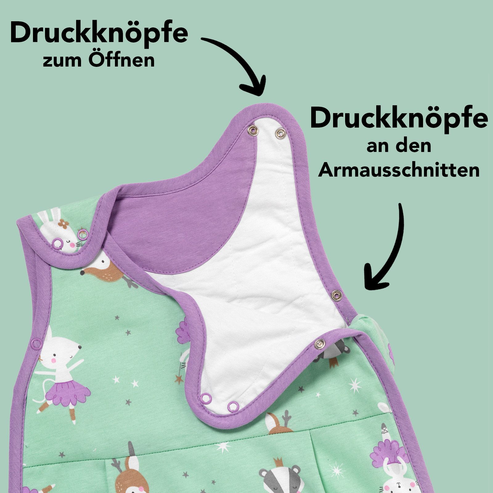 Schlummersack Kinderschlafsack Babyschlafsack, 1.0 Tog OEKO-TEX günstig online kaufen