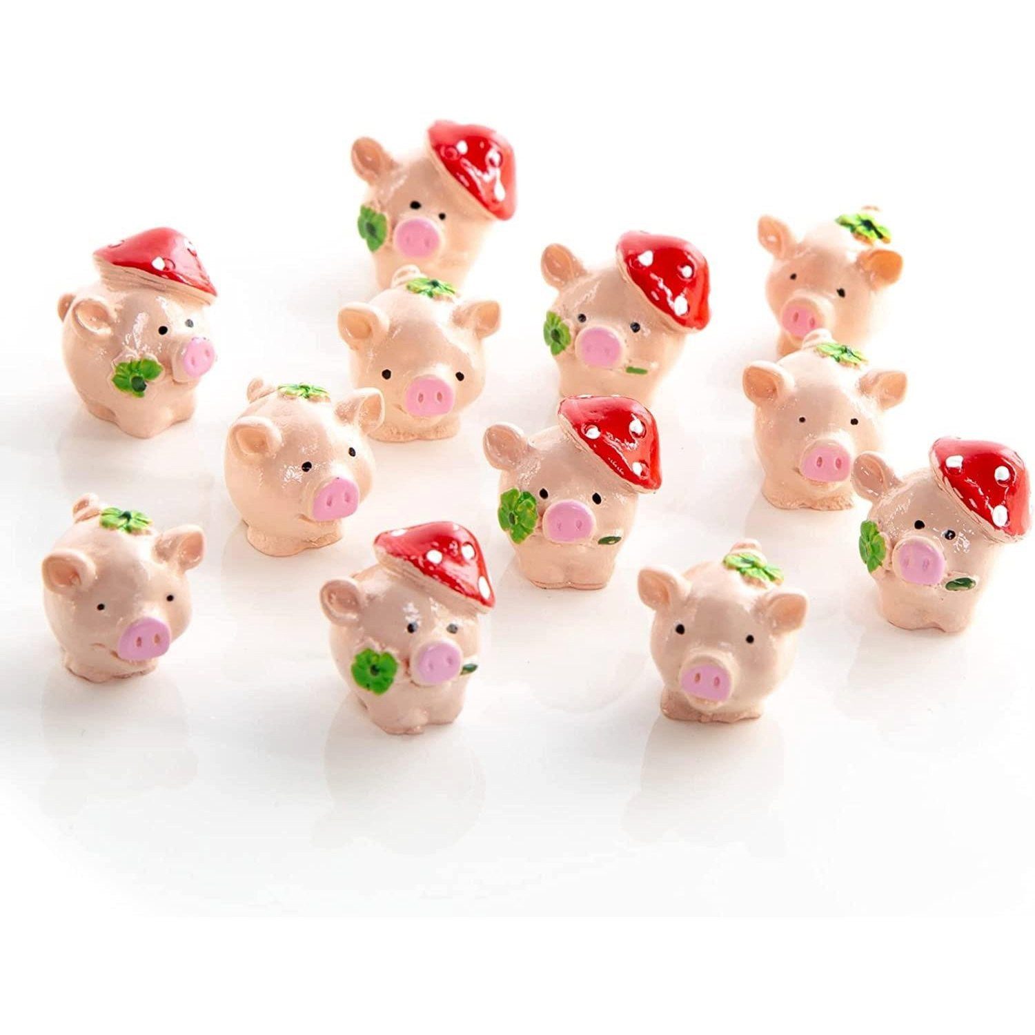 Logbuch-Verlag Dekofigur 12 Mini Glücksschweinchen - kleine Glücksbringer 2 günstig online kaufen