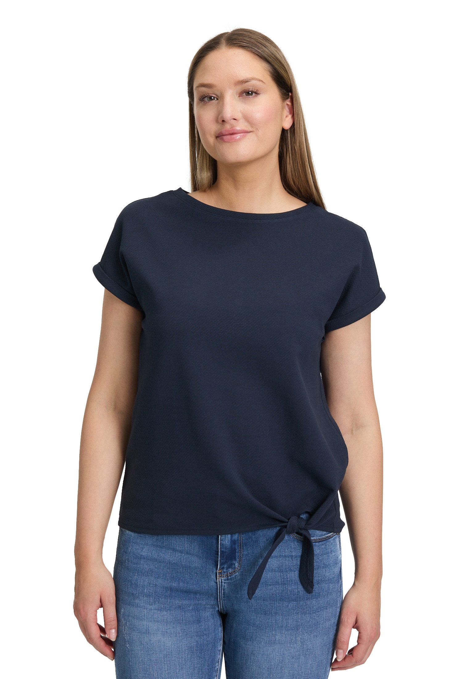 Betty Barclay Kurzarmshirt Damen Halbarm-Shirt mit Schleifenknoten (1-tlg) günstig online kaufen