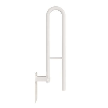 Aquabad® Stützklappgriff klappbarer Wandstützgriff Haltegriff, belastbar bis 150 kg, Weiß, 50 cm