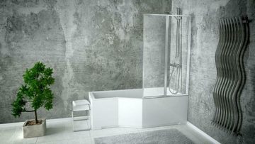 JVmoebel Duschbad, Rechteck Badewanne Bad Modern Badezimmer Wanne Acryl Duschwand