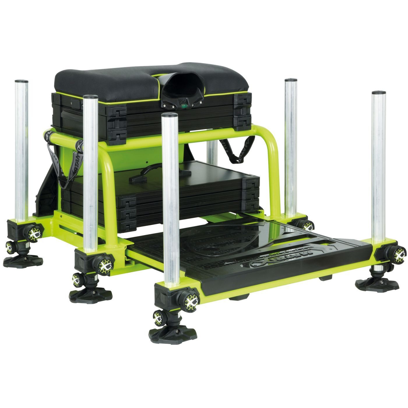Fox Matrix Angelkoffer Fox Matrix S36 Superbox Lime - Sitzhocker Sitzkiepe
