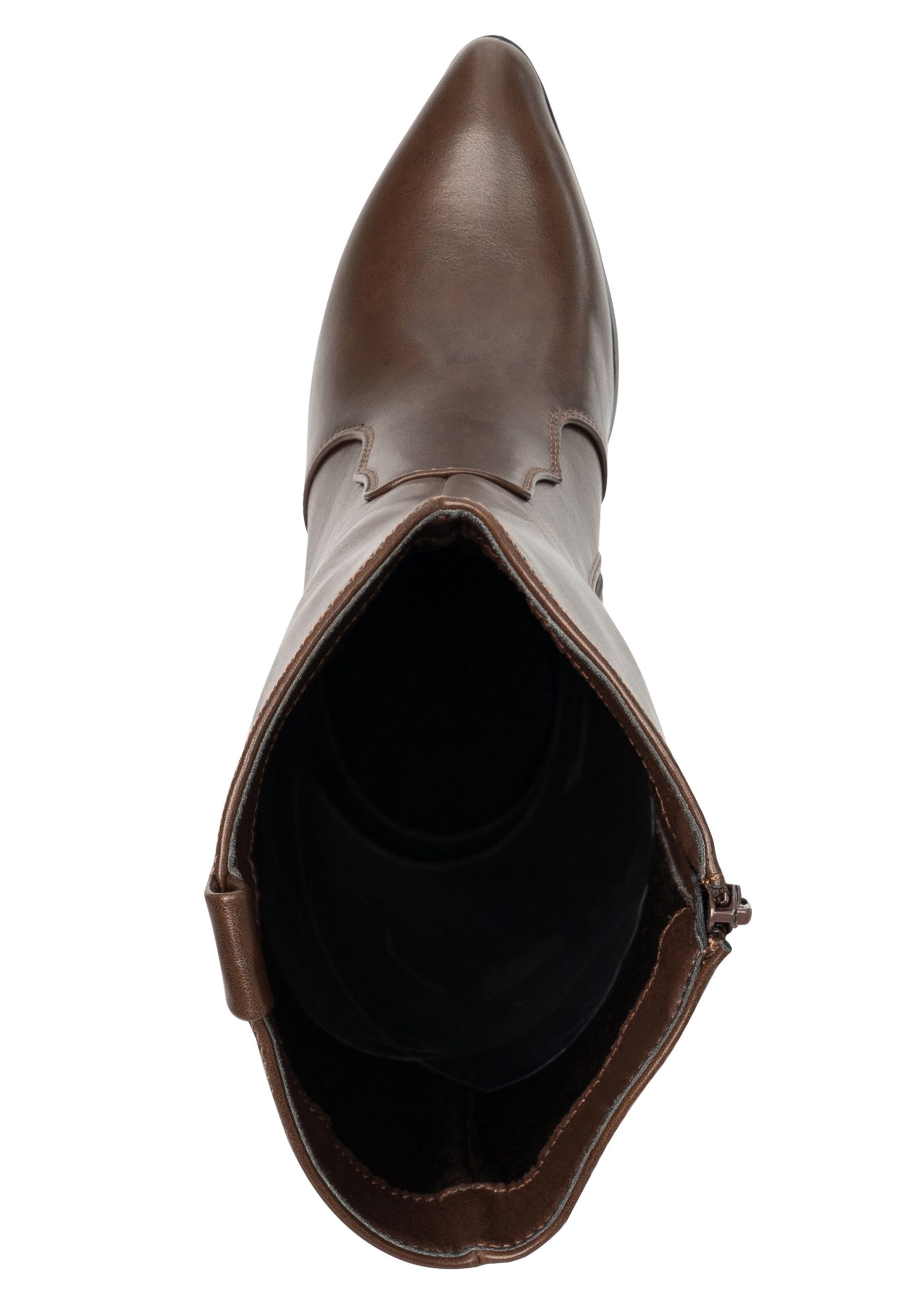 Salinyang Damen Stiefel mit Blockabsatz – Elegante kniehohe Boots in Lederoptik Stiefel – Bild 4 von 5