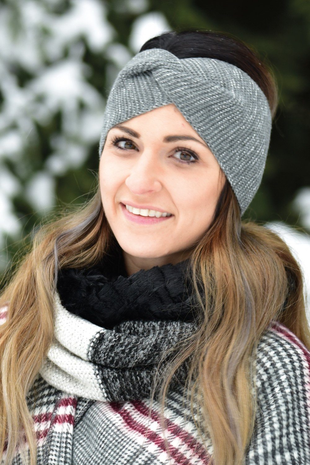 styleBREAKER Stirnband Feinstrick Stirnband Twist Knoten (1-St) günstig online kaufen