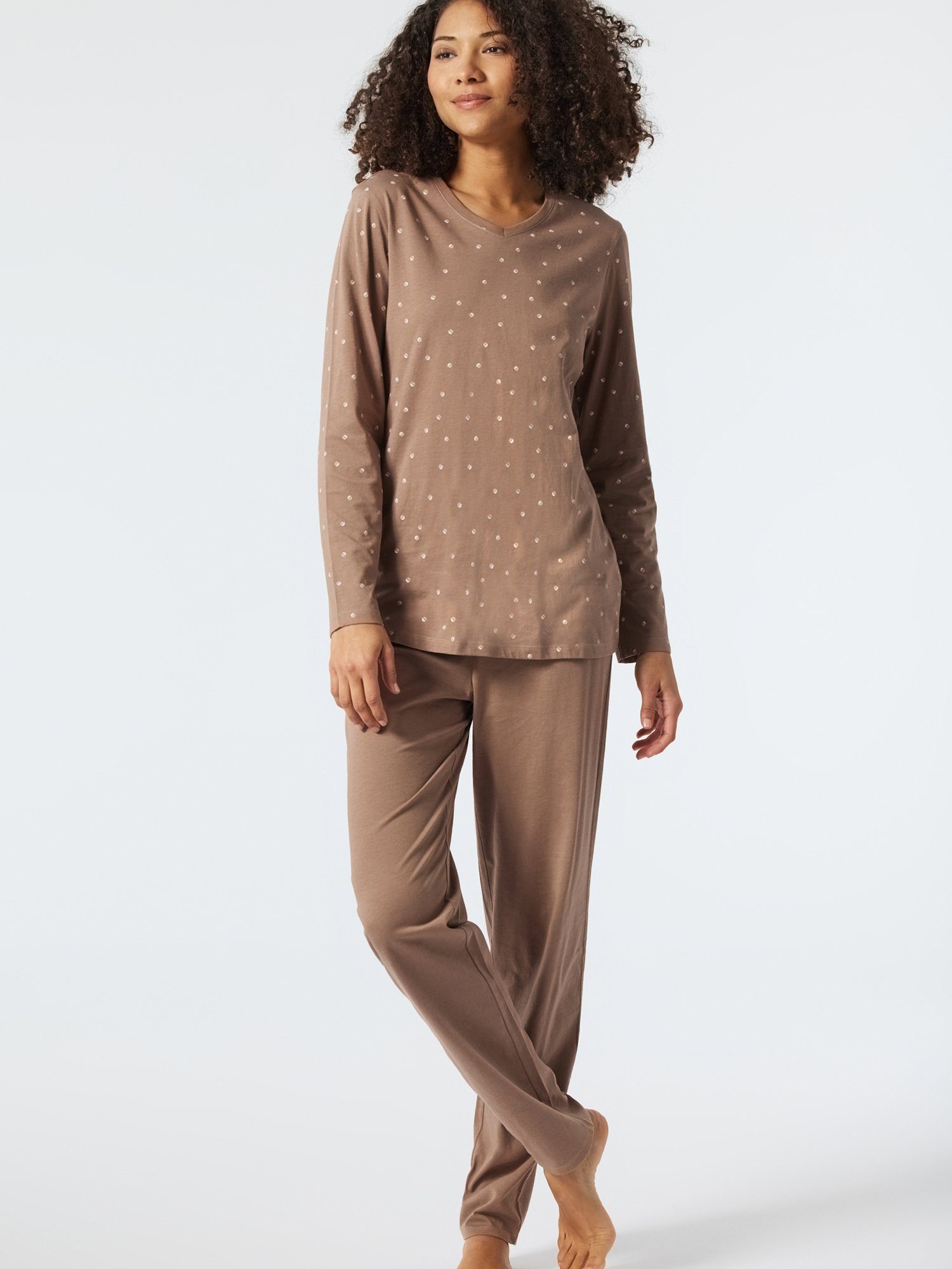Fit Pyjama Essentials Schiesser Comfort Braun