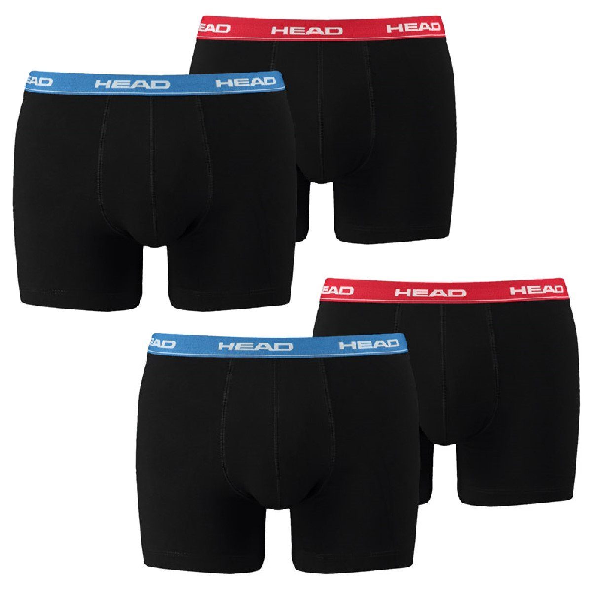 er 4er-Pack) 505 Boxer Pack Head 4 Boxershorts red/blue (4-St., -