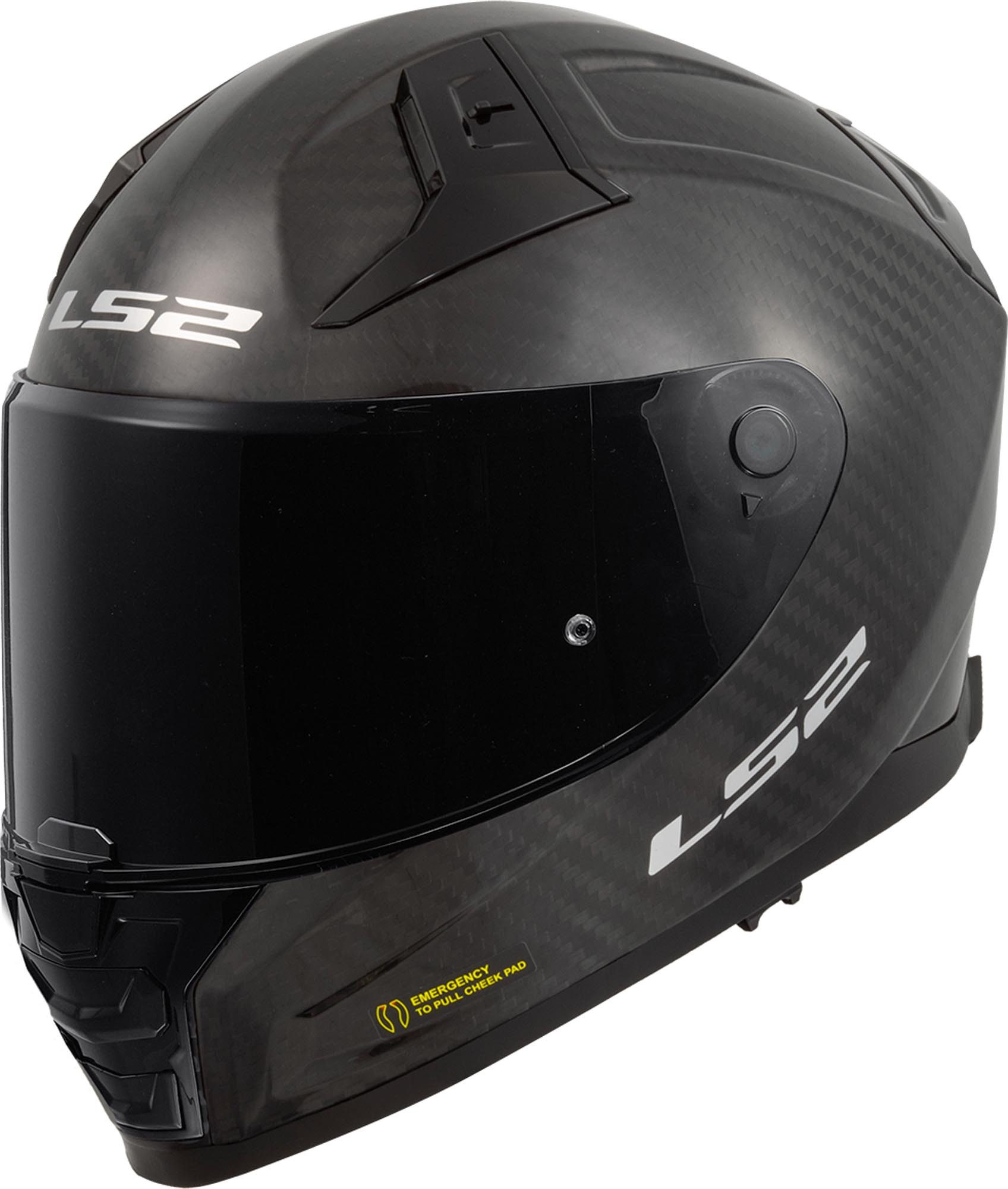 LS2 Motorradhelm FF811 Vector II Carbon Helm, Notfallsystem-polsterung (eqrs),integriertes Sonnenvisier