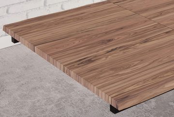 SAM® Esstisch Halawa, natürliche Baumkante, Akazienholz massiv und 2 x Ansteckplatten
