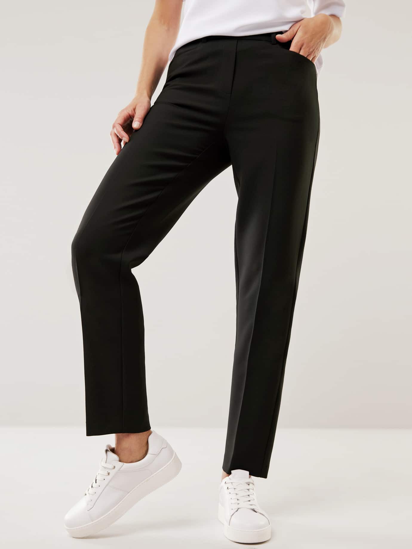 Walbusch Schlupfhose Damen Koffer-Schlupfhose bügelfrei Regular Fit, elegant, pflegeleicht