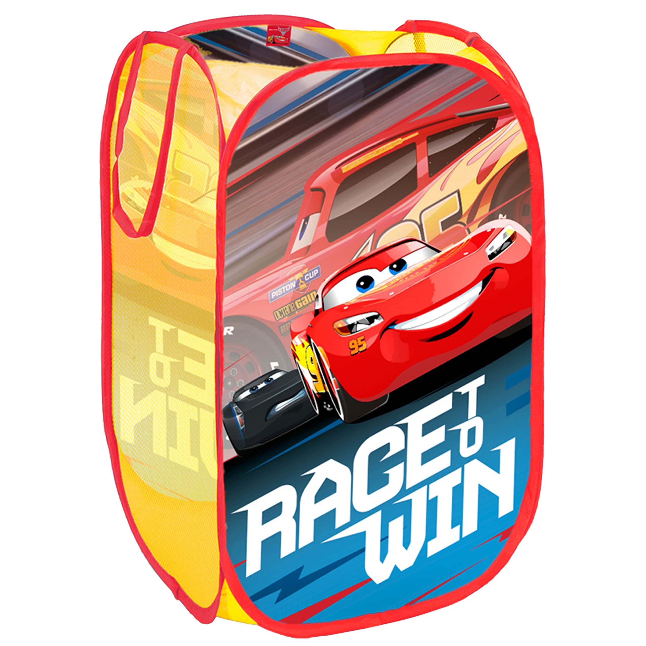Disney Cars Spielwerkzeugtasche DISNEY CARS Faltbarer Spielzeugkorb, geräumig 70 L Kinderzimmer