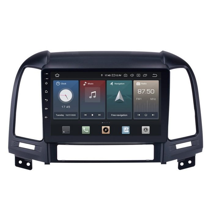 TAFFIO Für Hyundai Santa Fe 9" Touchscreen Android Autoradio GPS CarPlay Einbau-Navigationsgerät