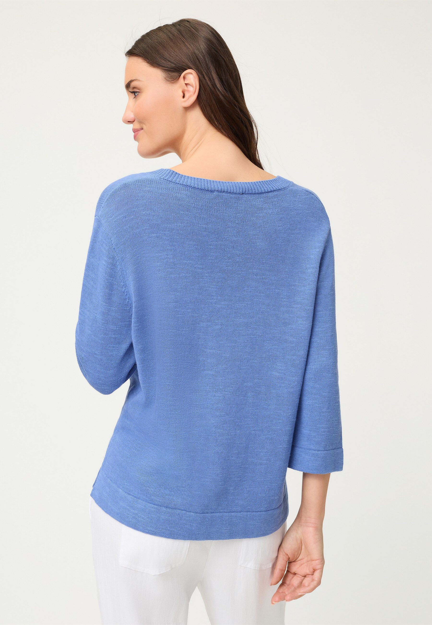 Olsen Strickpullover Pullover mit V-Ausschnitt