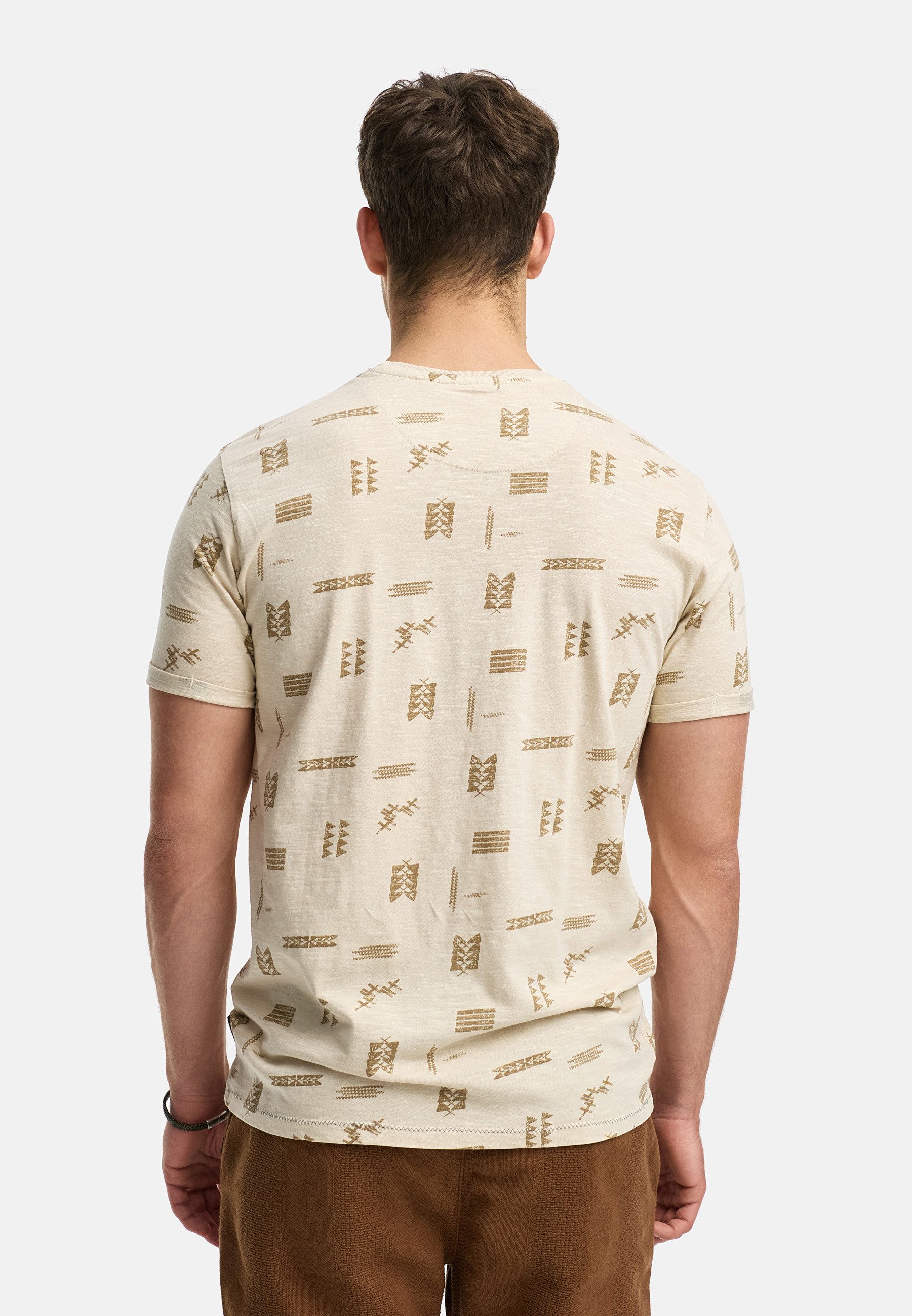 Indicode T-Shirt Herren INAsbjorn Shirt Tee Herrenshirt T-Shirt mit hochwertig verarbeiteten Details