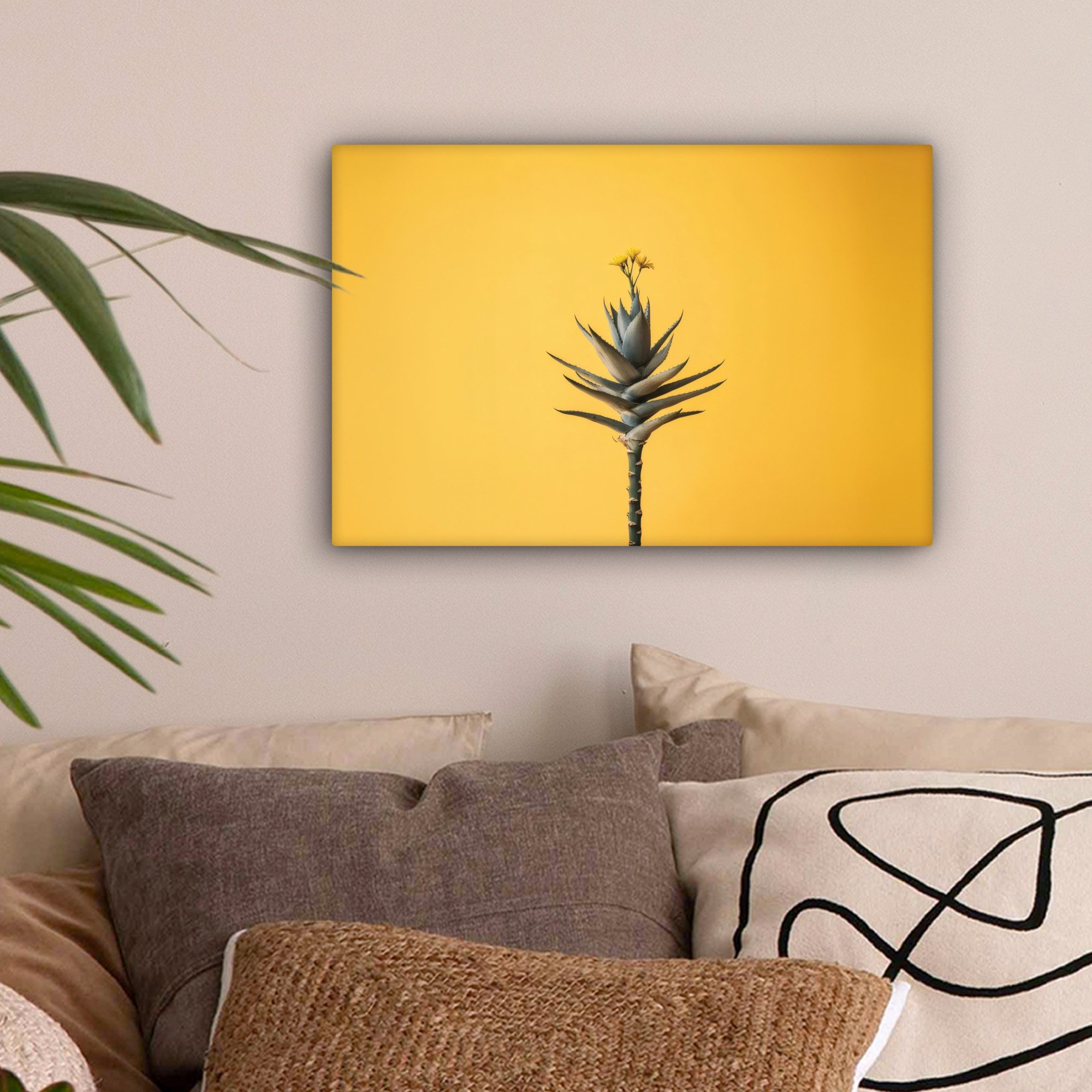 OneMillionCanvasses® Leinwandbild Pflanze - Minimalistisch - günstig online kaufen