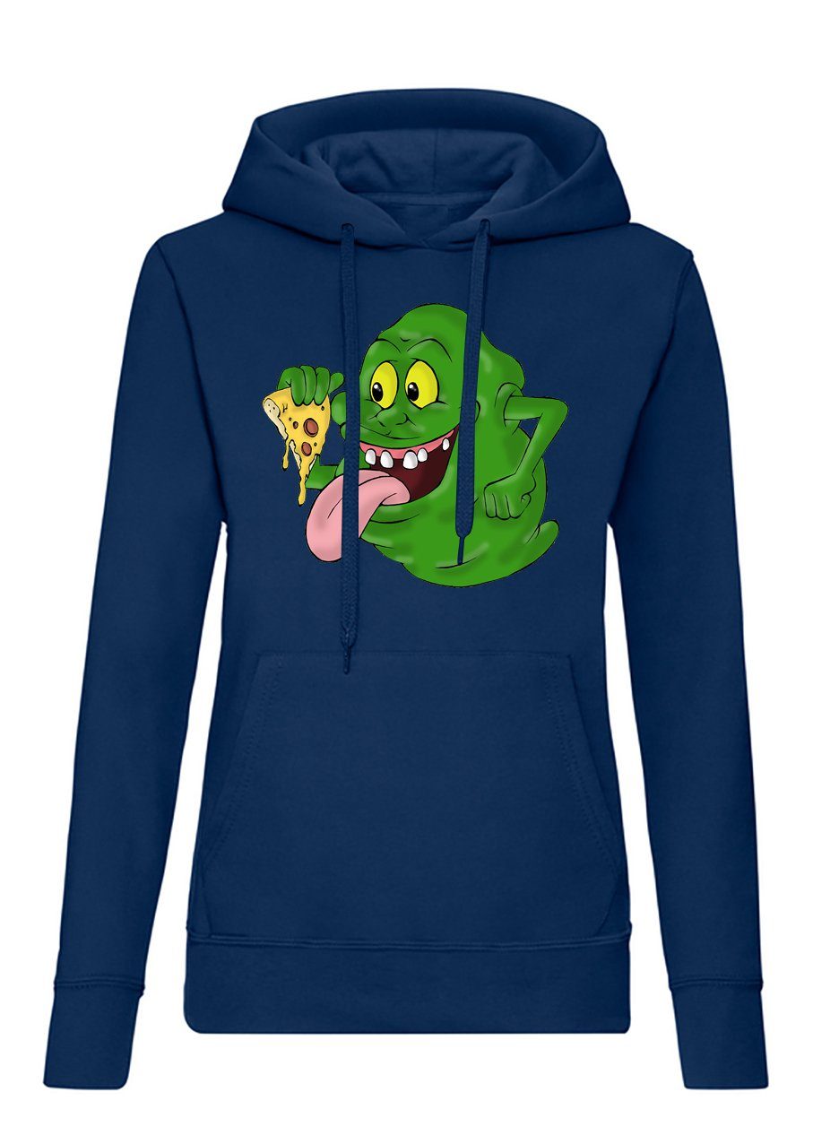 Hoodie slimer_d_hoodie Damen Hoodie Retro Print Patch Fantasy Kultlook