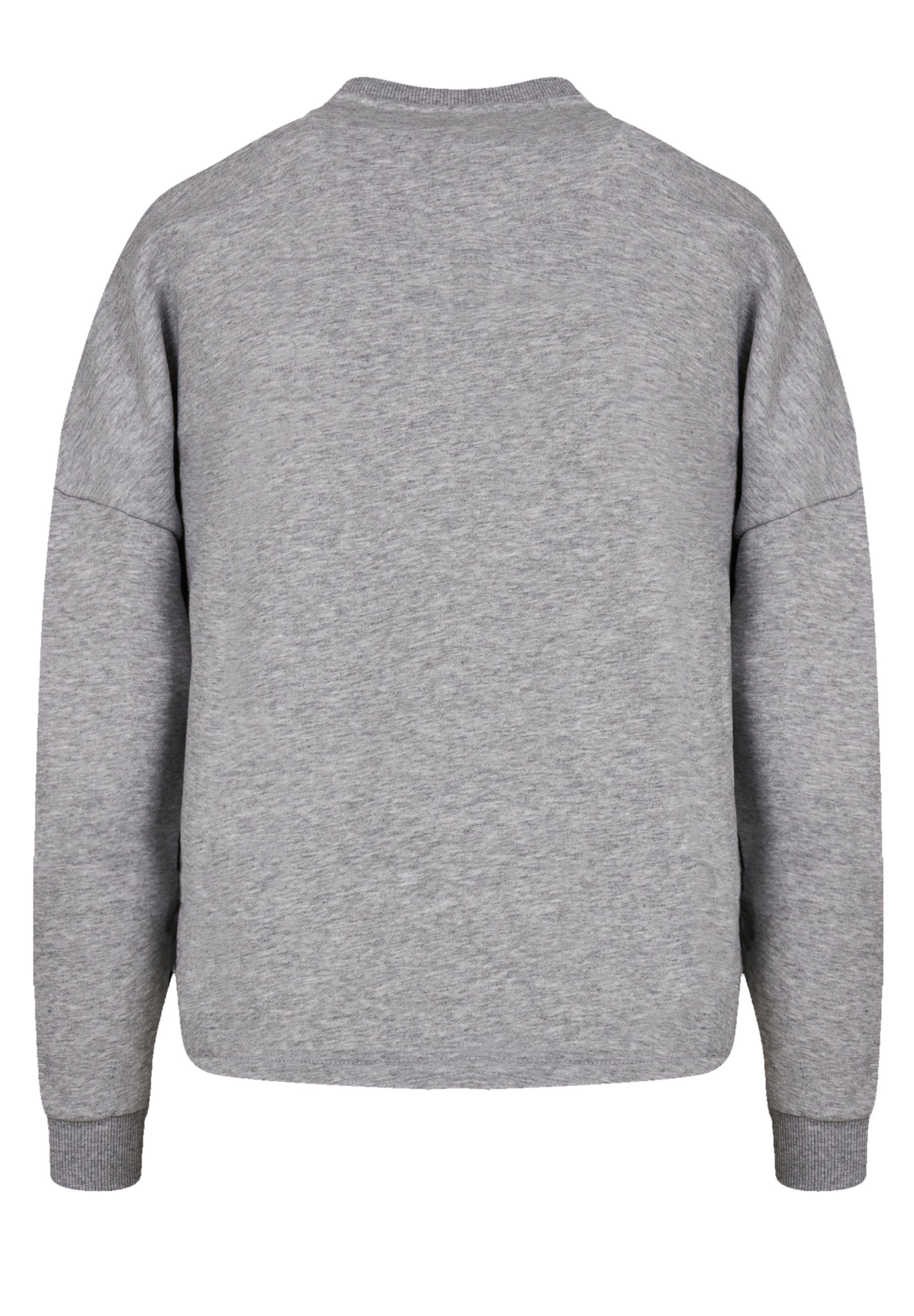 F4NT4STIC Sweatshirt Geschenk, Weihnachten, Logo Lappland Schneeflocke heather grey Winter