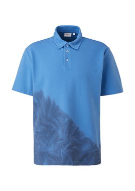 s.Oliver Kurzarmshirt Poloshirt mit ausgefallenem Design Dip Dye