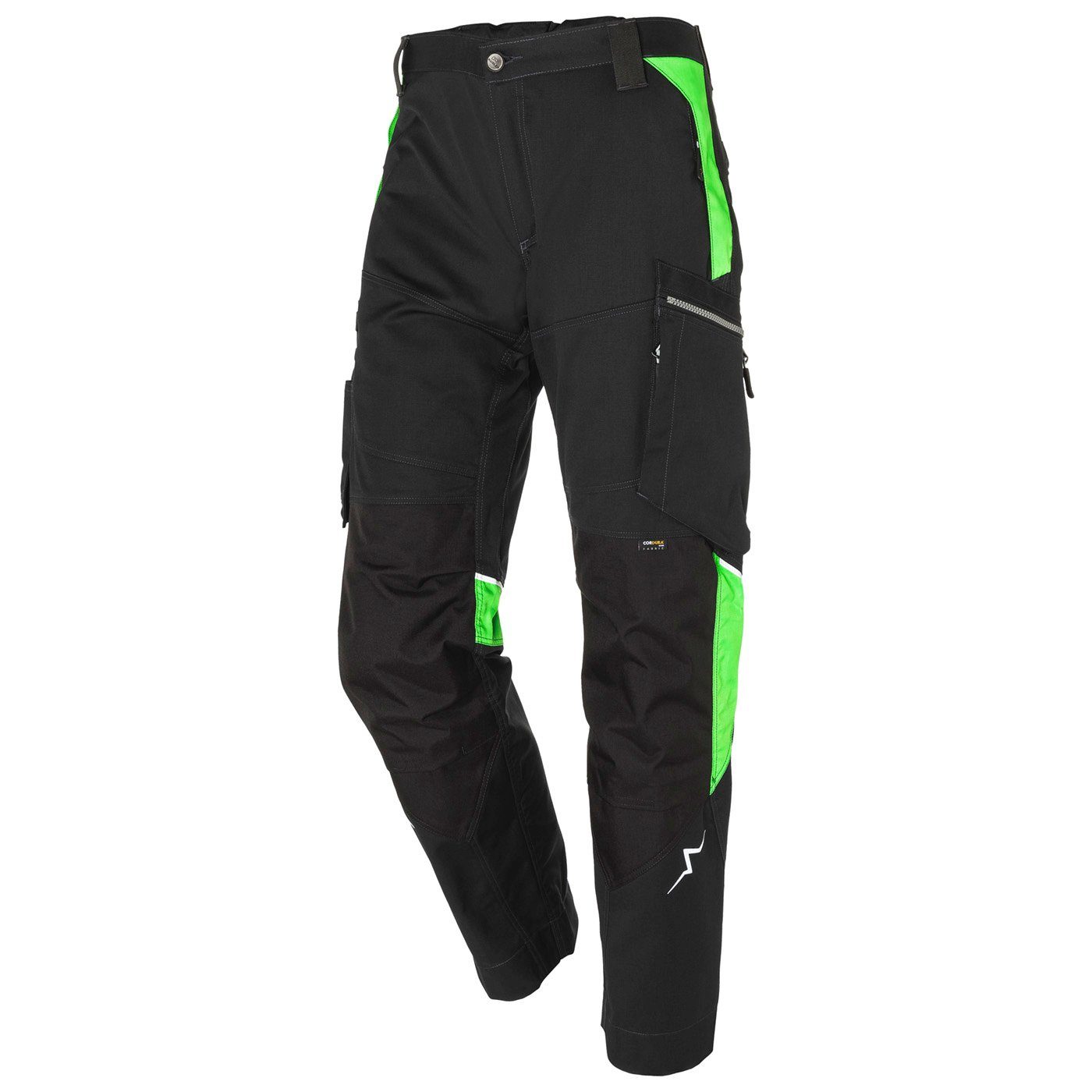 Bundhose Arbeitsbundhose Allround-Arbeitshose, ACTION (1-tlg) PULSE Kübler Gr.46-58 schwarz/neongrün