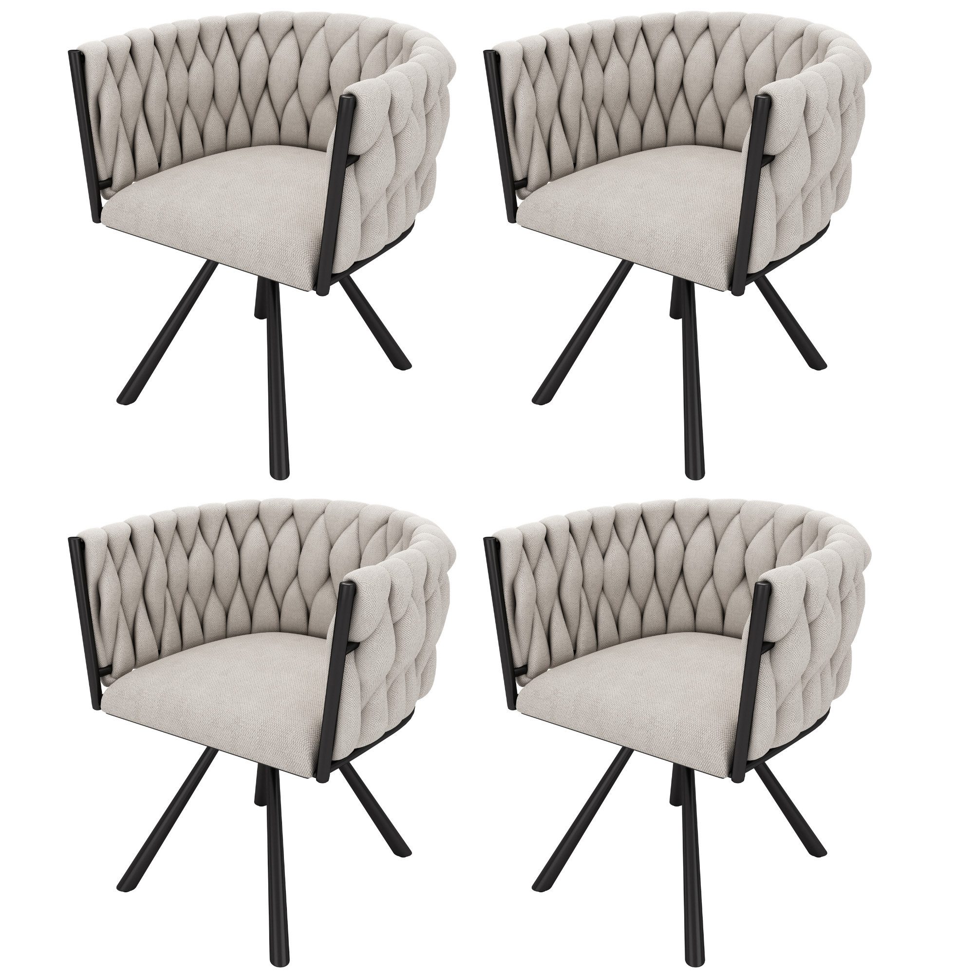 HAUSS SPOLE Esszimmerstuhl 4er set Drehstuhl günstig online kaufen