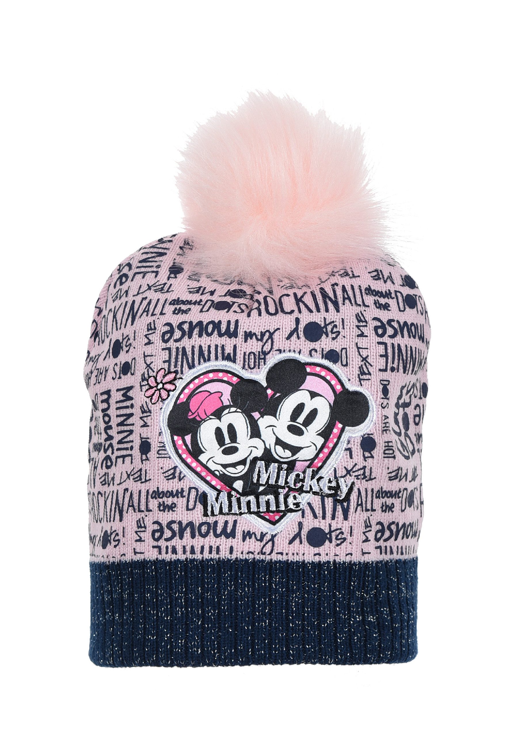 Bommelmütze Mädchen Kinder Winter-Bommel-Mütze