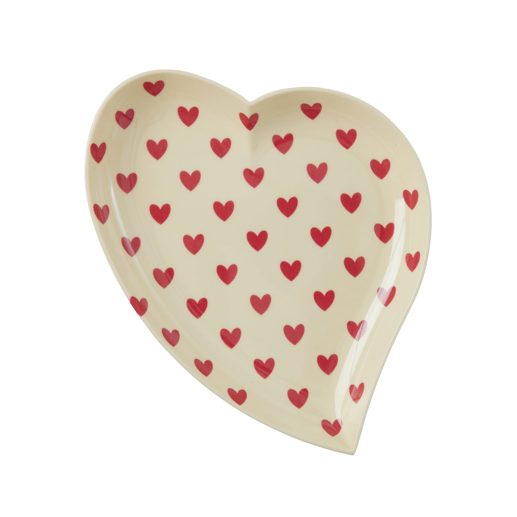 rice Dessertteller Rice Melamin Herz Schale, (1 St)