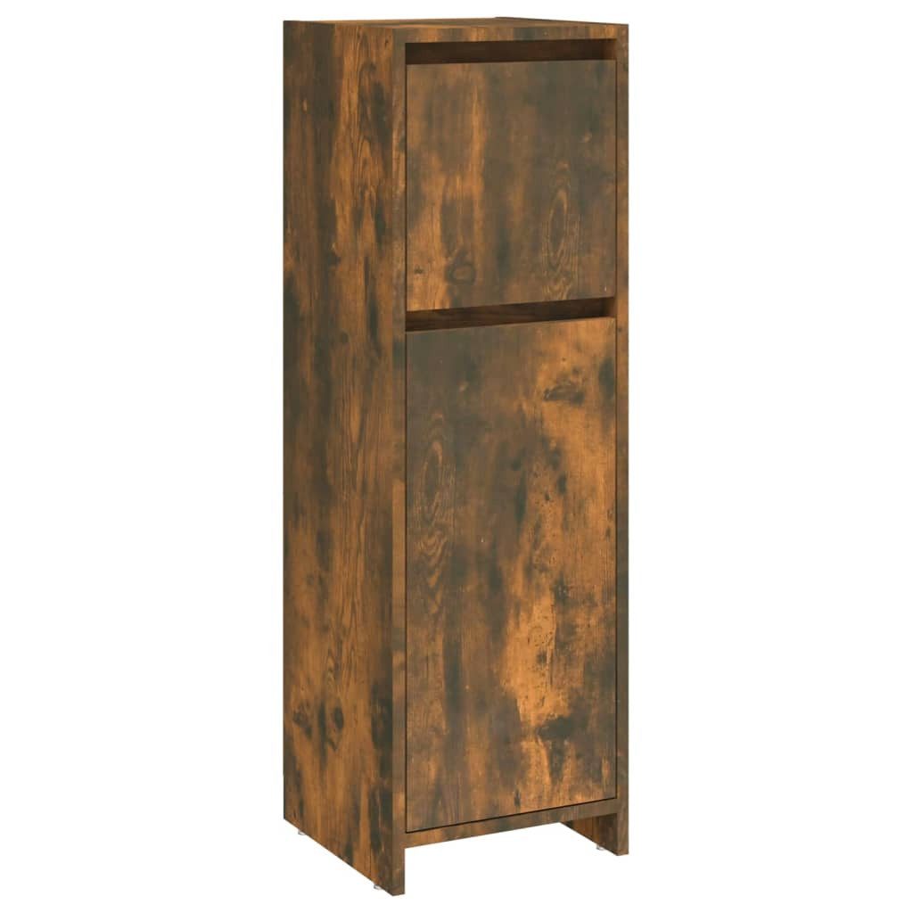 Mehrzweckschrank NA Badezimmerschrank Schrank Nischenschrank Räuchereiche 30x30x95 cm S