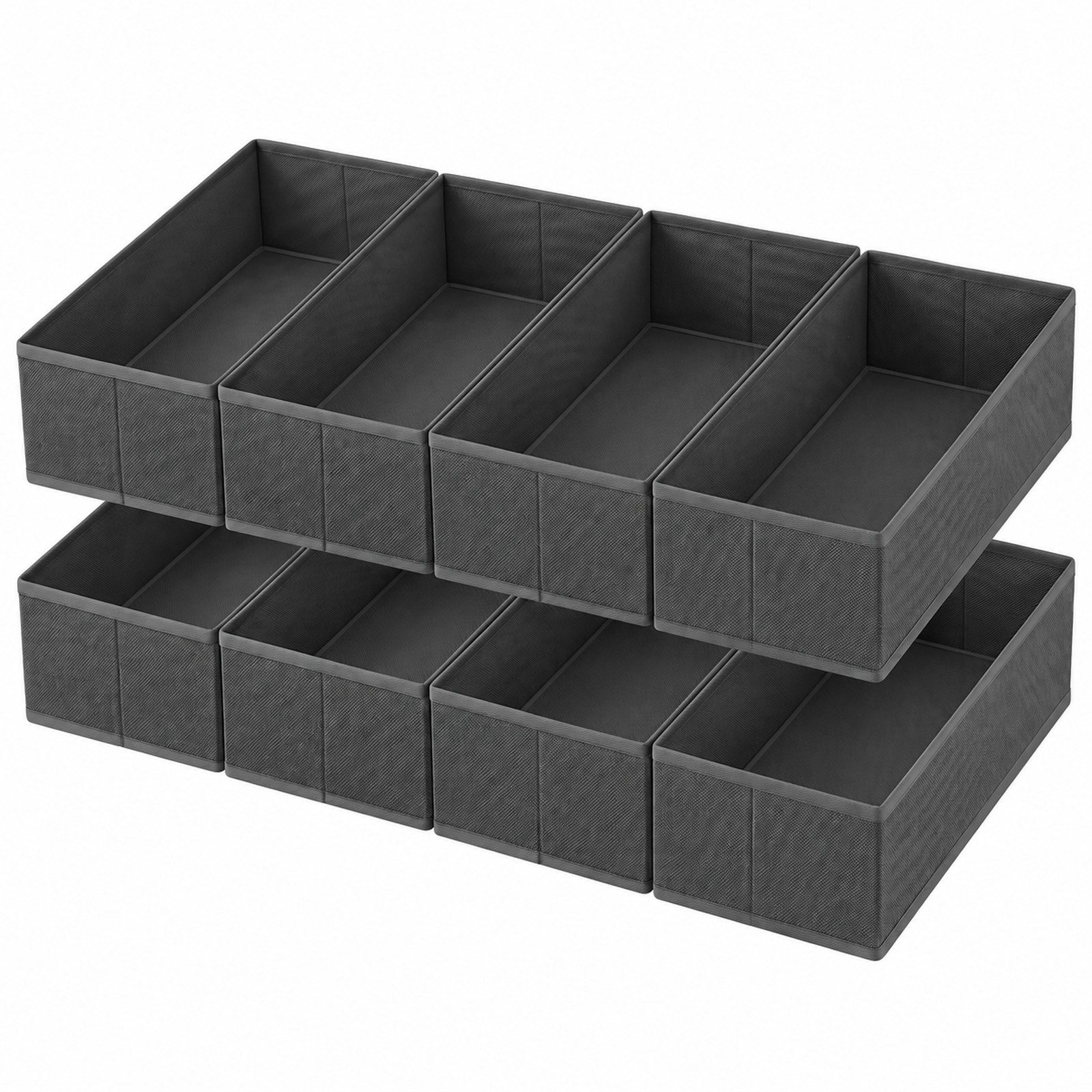Sekey Aufbewahrungsbox Aufbewahrungsbox Set aus Vliesstoff – faltbarer, 8 St, 17,5×35×11 cm für NORDLI Kommode, ohne Fächer