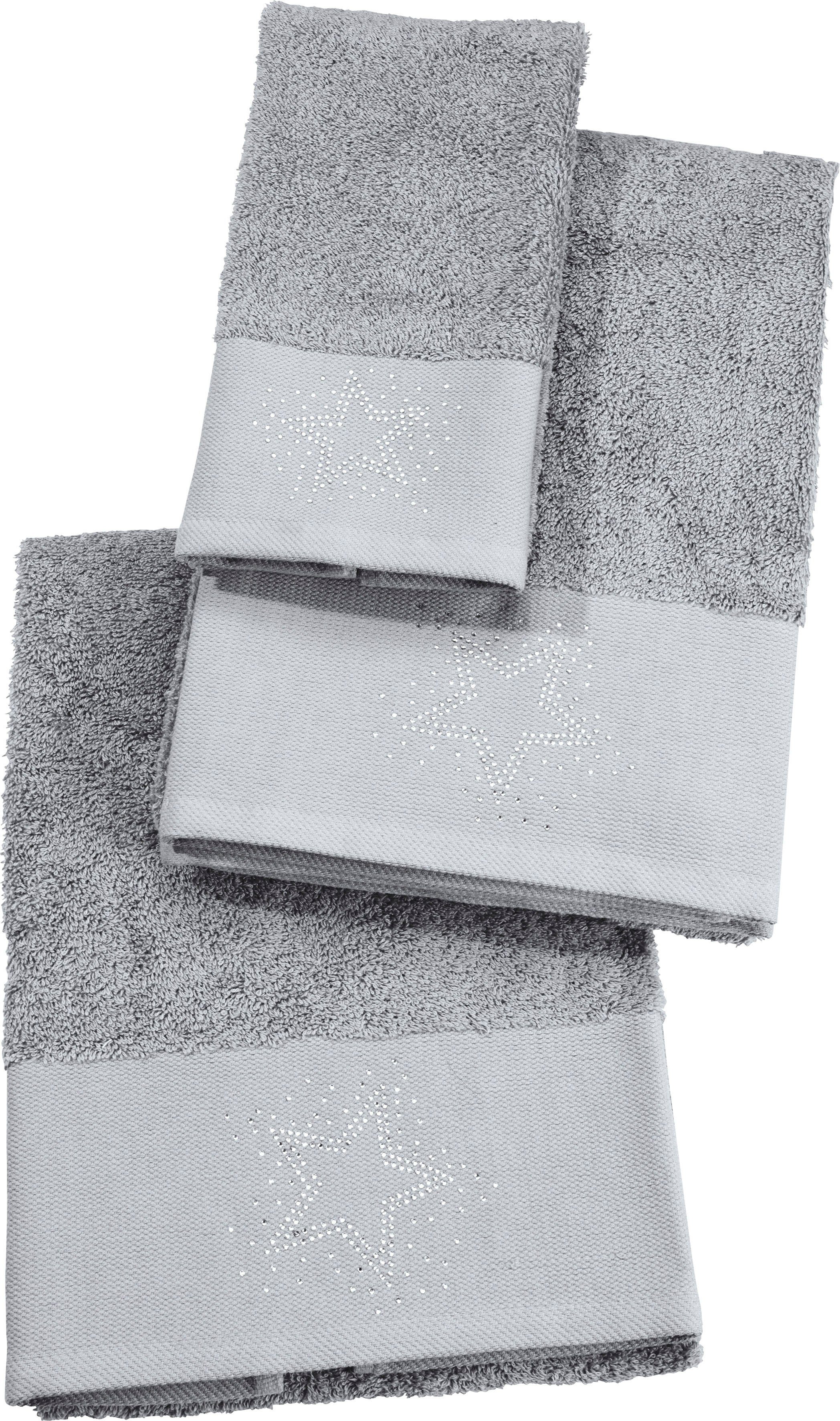 done.® Duschtuch Stone, Walkfrottier (1-St), mit günstig online kaufen