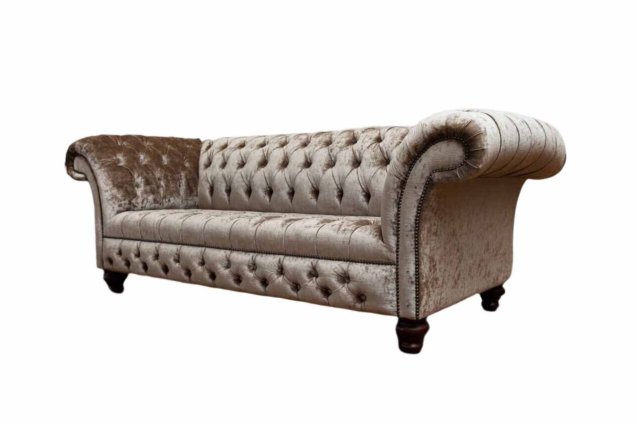 Sofa Dreisitzer JVmoebel Klassisch Chesterfield-Sofa, Design Chesterfield Couch Wohnzimmer