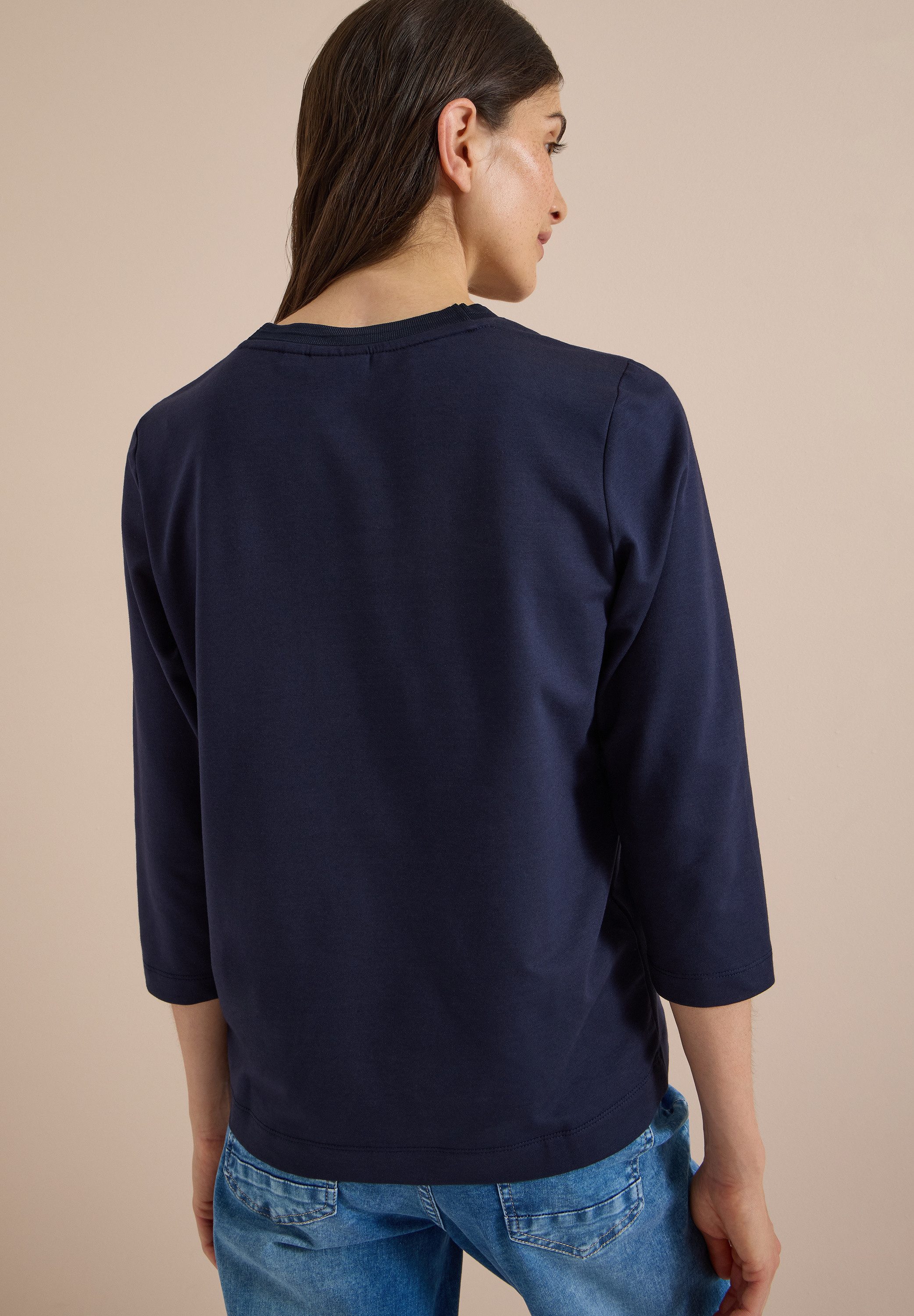 CECIL 3/4-Arm-Shirt mit Rundhals und Wording – Bild 2 von 5