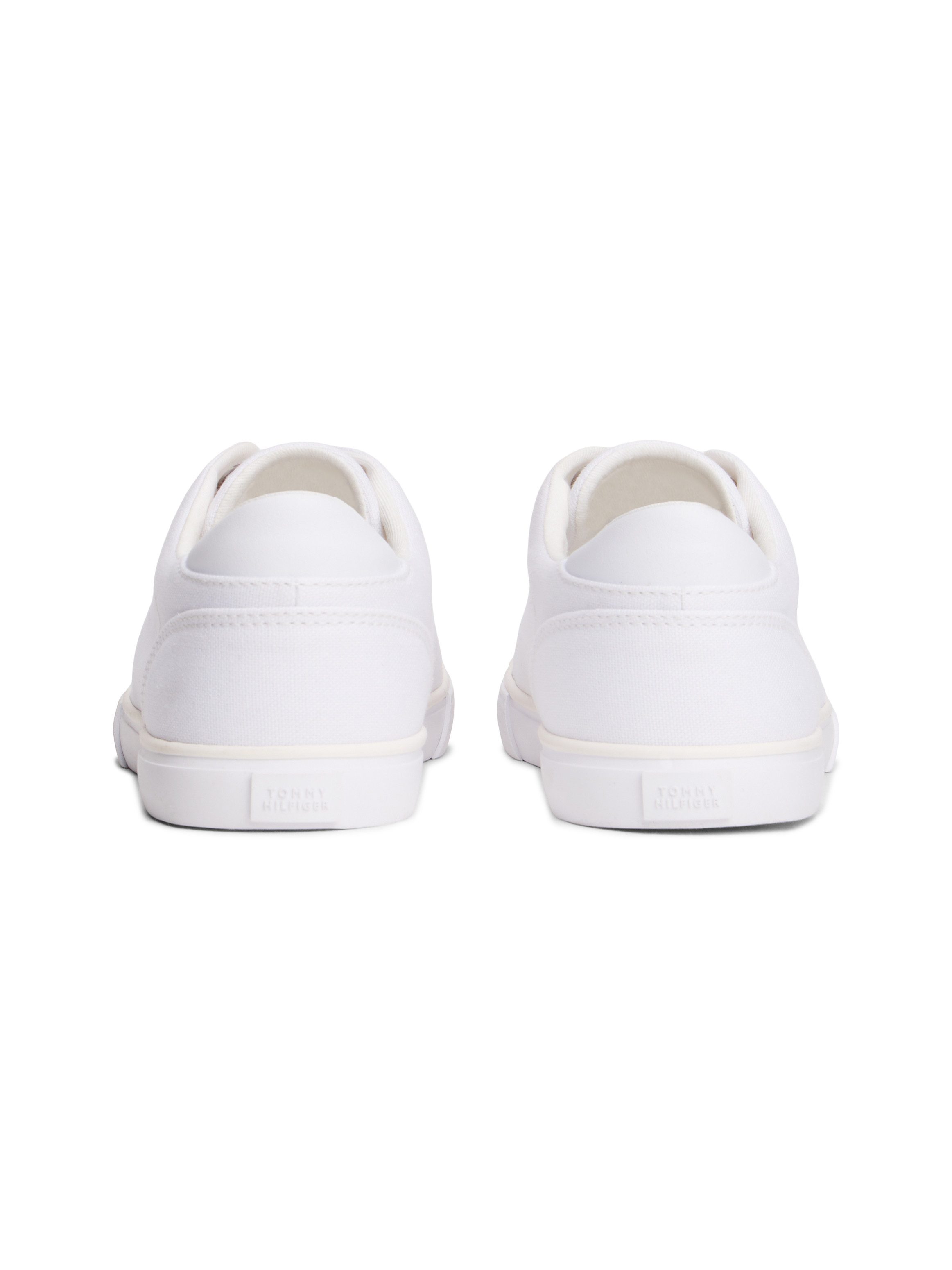 Tommy Hilfiger TH LOW PROFILE VULC CANVAS Plateausneaker Halbschuh, Schnürer, Freizeitschuh mit gepolstertem Schaftrand