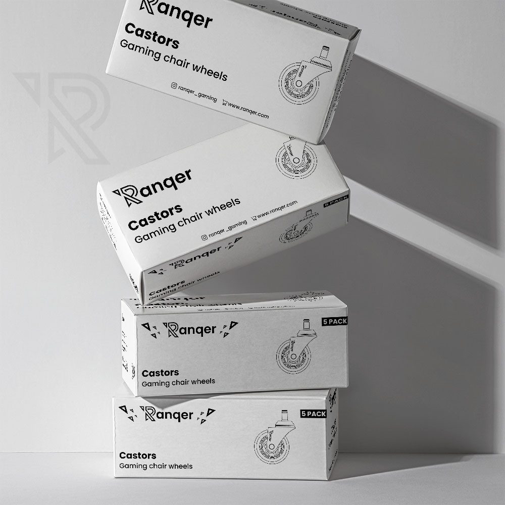 Ranqer Stuhlrolle, (Set), Weichgummi, leise, für Hartböden