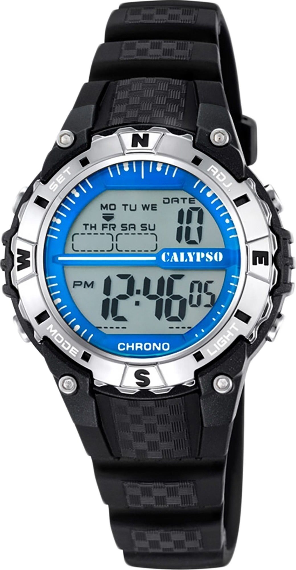 CALYPSO WATCHES Digitaluhr Calypso Unisex Uhr K5684/1 Kunststoffband,  Damen, Herren Armbanduhr rund, PURarmband schwarz, Sport