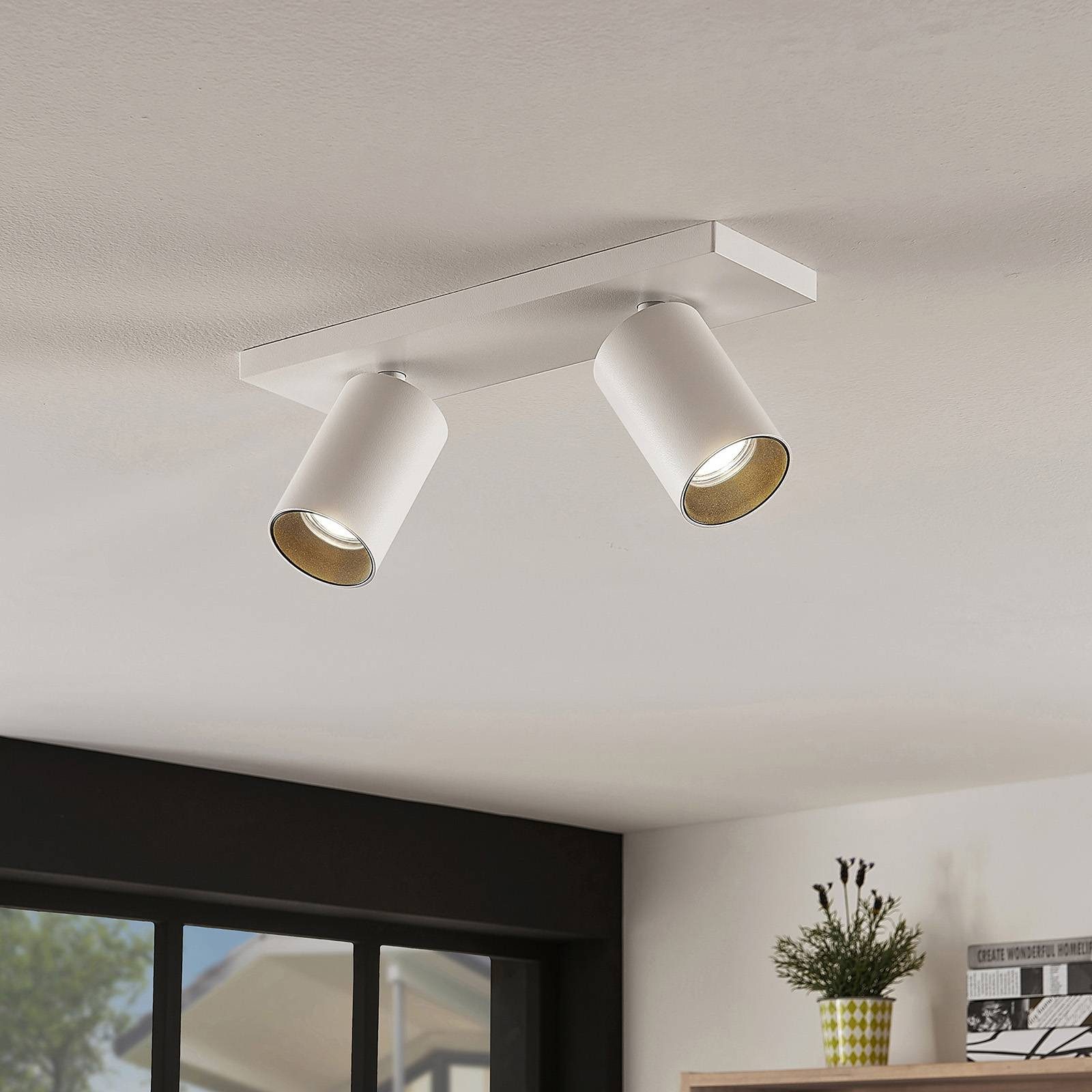 Arcchio Deckenstrahler Brinja, Metall, Weiß IP20, 2 x 8 W LED