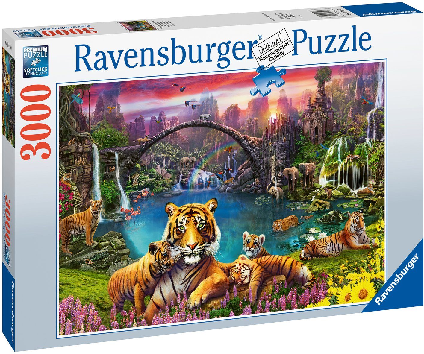 Ravensburger Tiger - schützt in FSC® weltweit Lagune, - in Germany, Wald paradiesischer Puzzle Made Puzzleteile, 3000