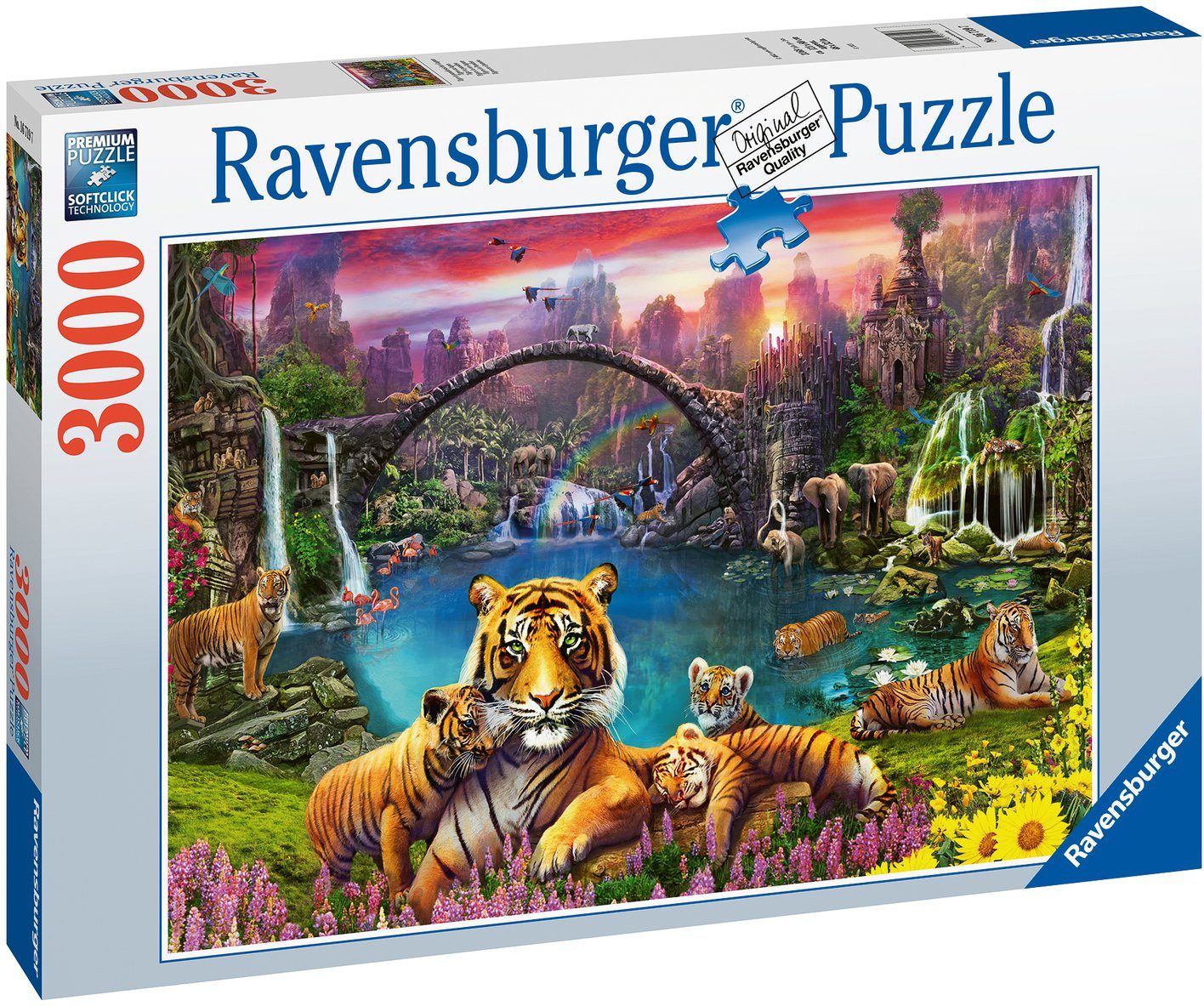 Ravensburger Puzzle Tiger in paradiesischer Lagune, 3000 Puzzleteile, Made günstig online kaufen