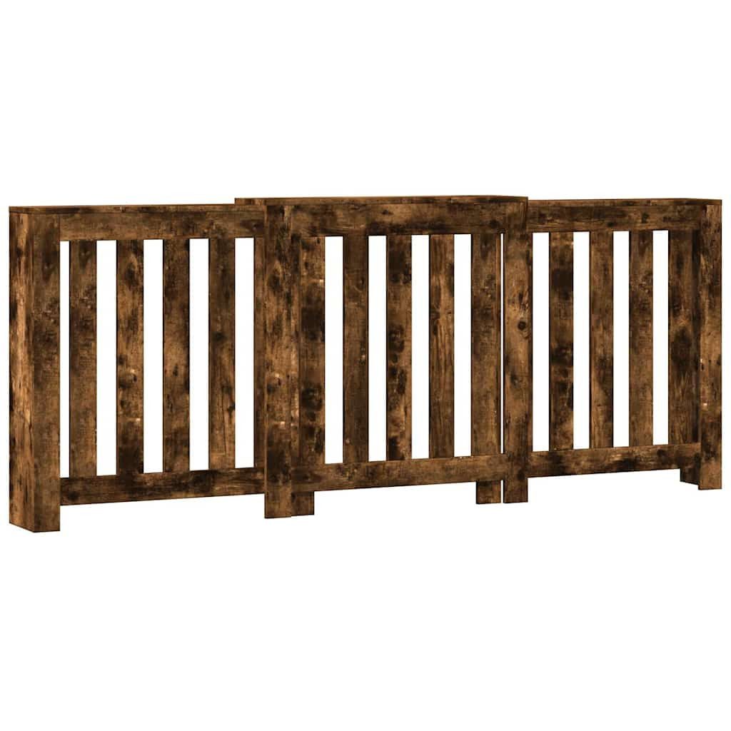 vidaXL Heizkörper Heizkörperverkleidung Räuchereiche 205x21,5x83,5 cm