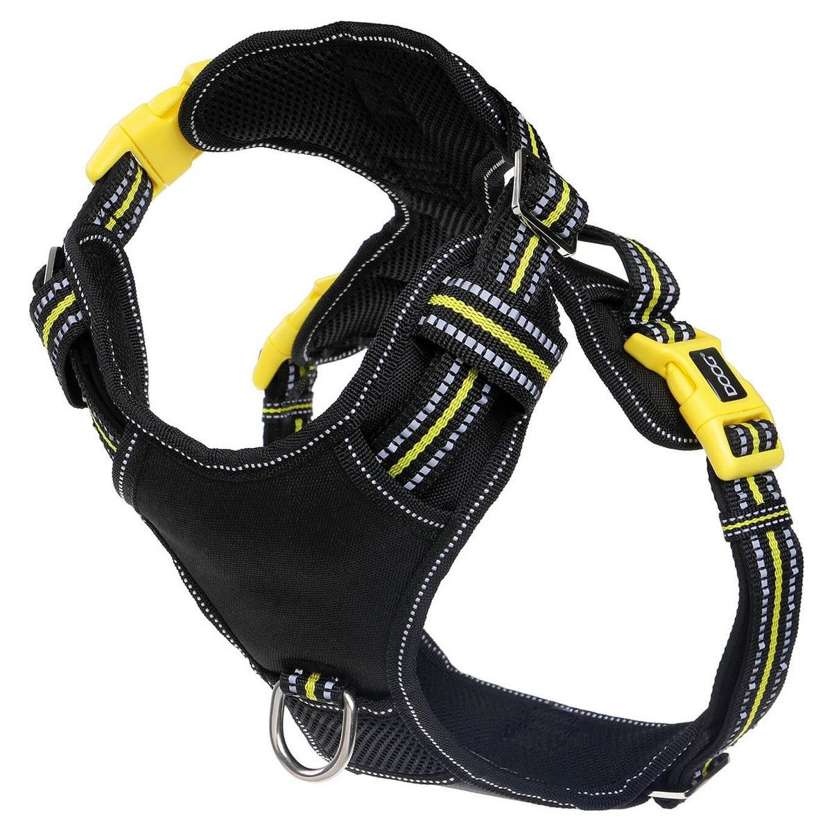 DOOG Hunde-Geschirr Neotech Geschirr Bolt schwarz/gelb günstig online kaufen
