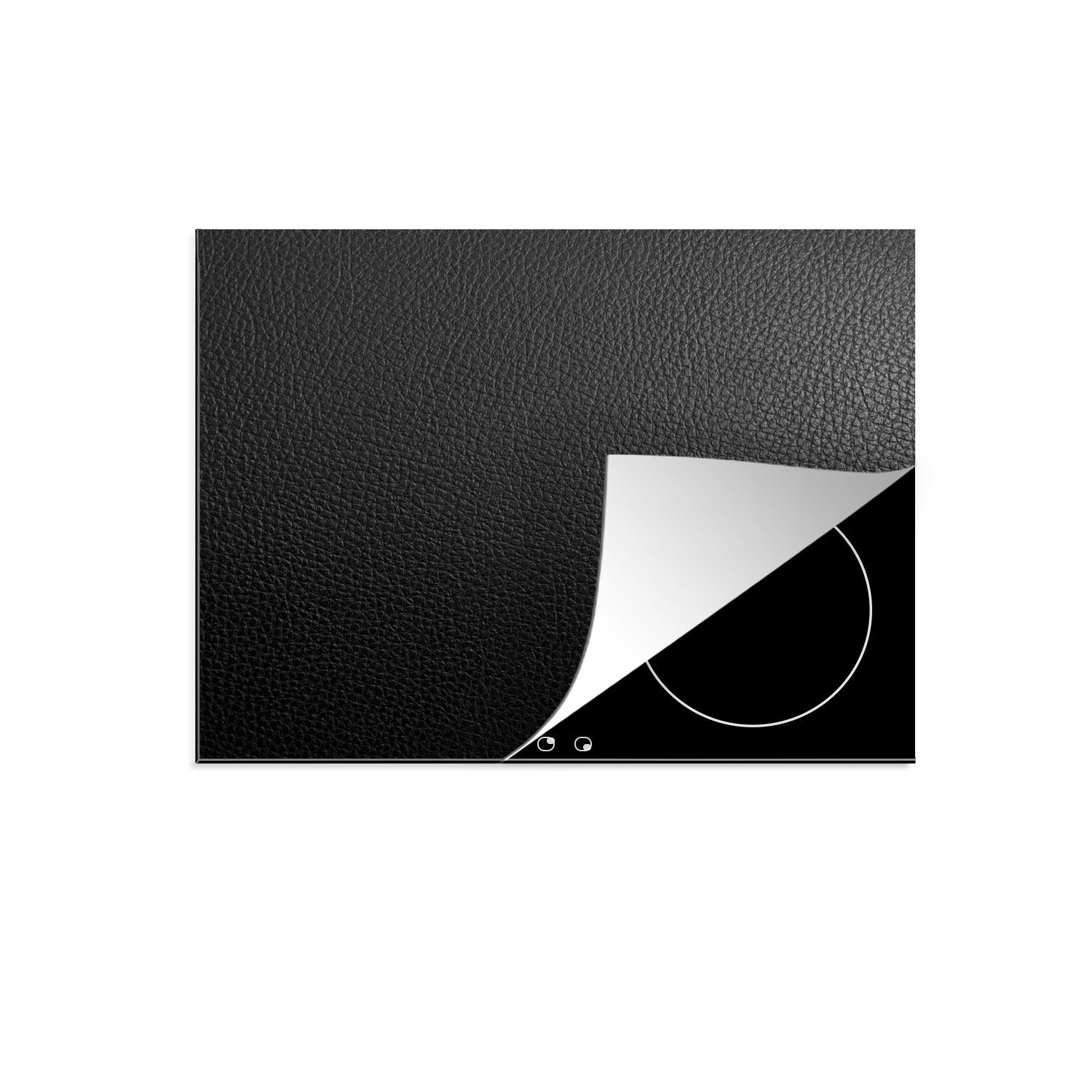 MuchoWow Herdblende-/Abdeckplatte lern-struktur-von-hintergrund-schwarz-weiß-gvt9kn1ddtv6lvud-5-4-v2, Vinyl, (1 tlg), 60x52 cm, Mobile Arbeitsfläche nutzbar, Ceranfeldabdeckung