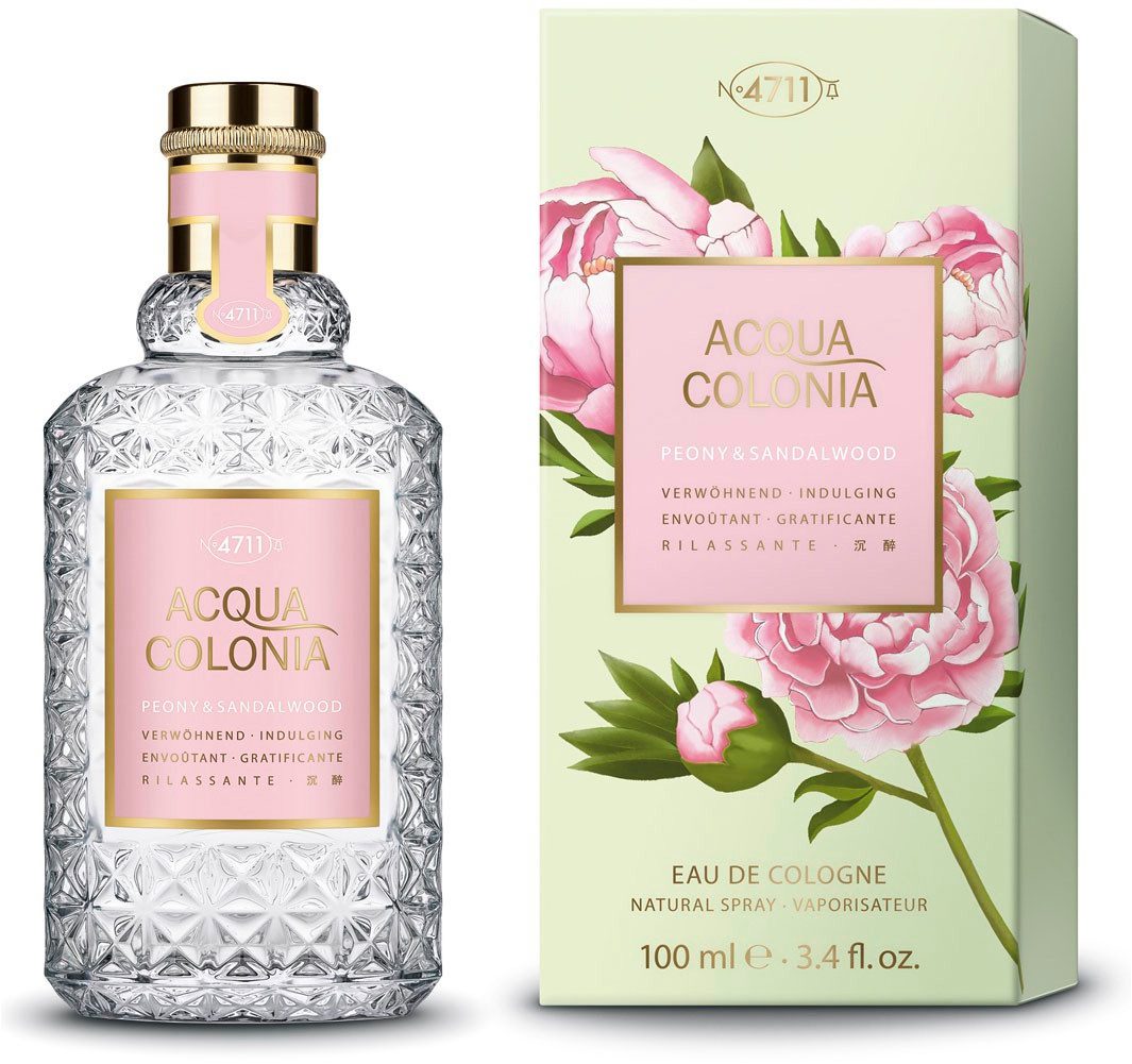 4711 Eau de Cologne 4711 Acqua Colonia PEONY & SANDALWOOD EAU DE COLOGNE NATURAL SPRAY 100, 1-tlg., mit floral-holziger Duftnote