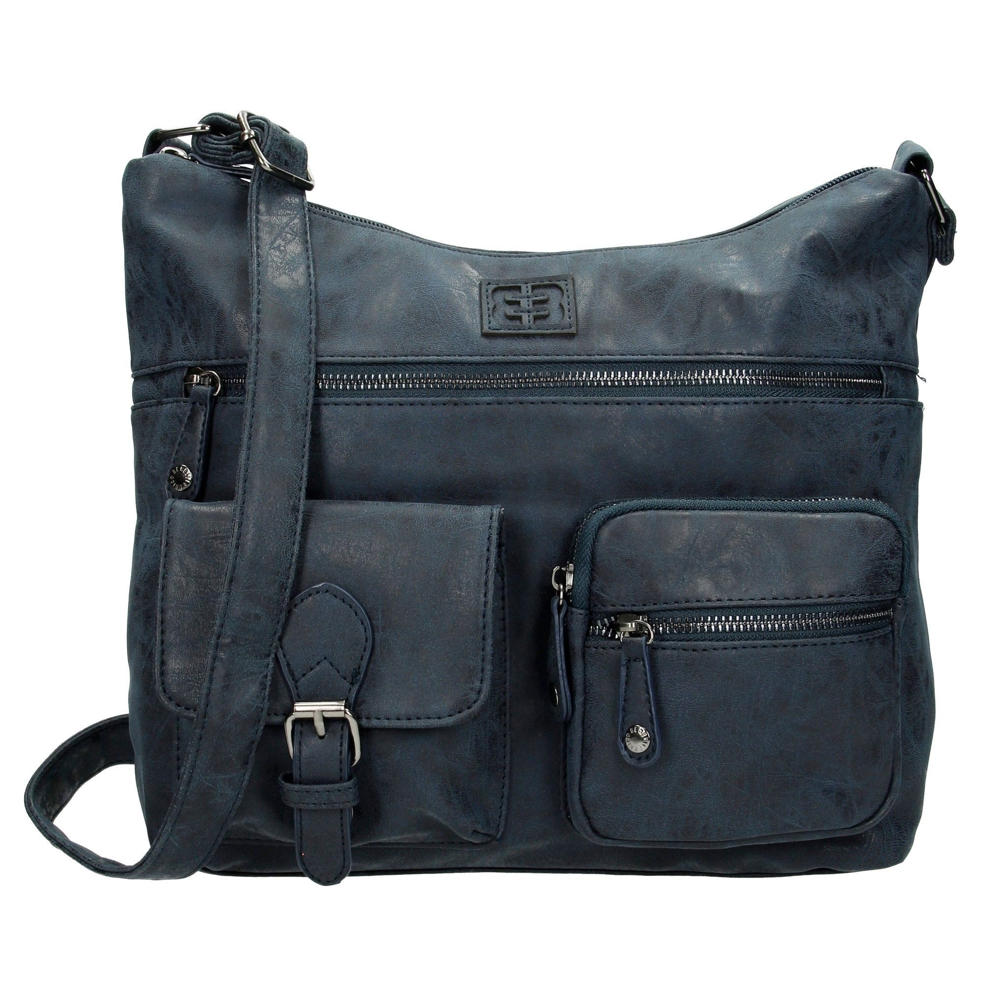 Christian Wippermann Umhängetasche Damen Tasche Schultertasche Umhängetasche Crossover (einzeln), Bag Leder Optik Handtasche