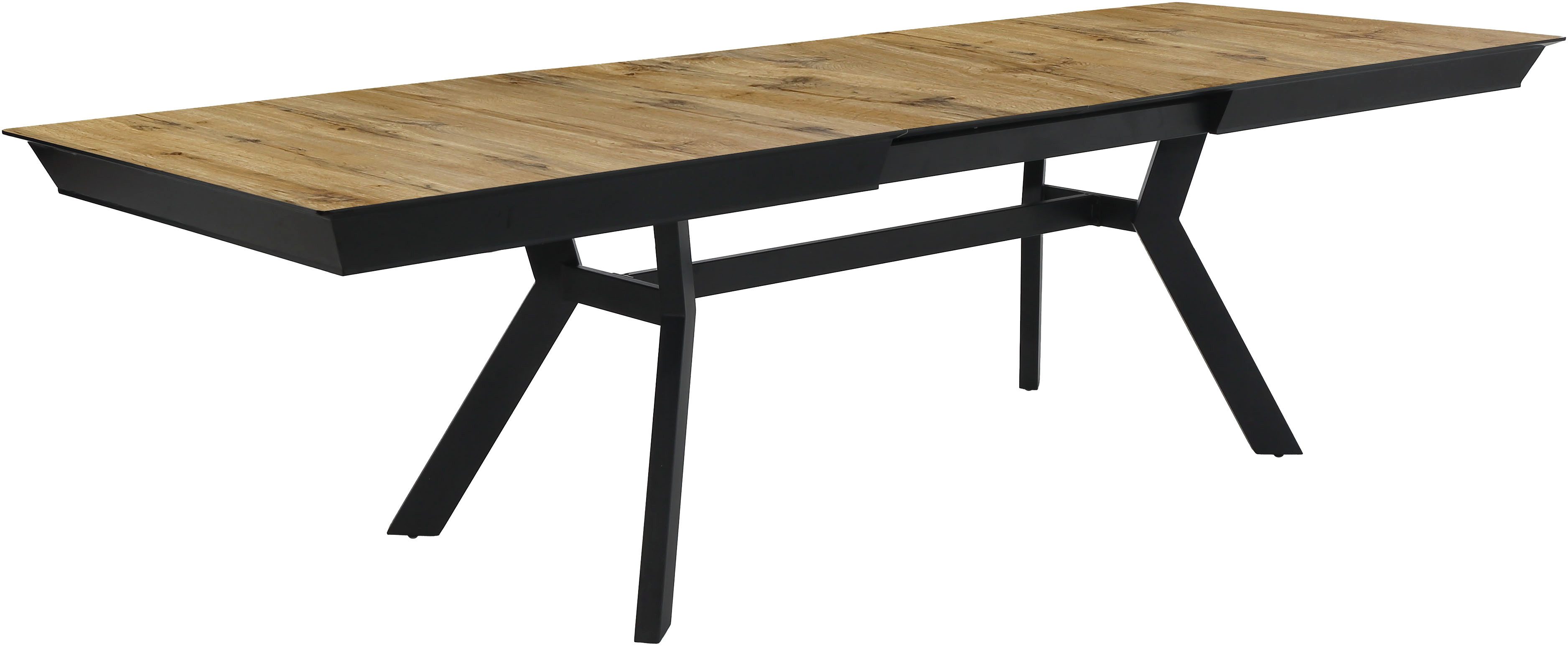 Jockenhöfer Gruppe Esstisch Tyson, 3-fach ausziehbar, Extrabreit (200-320x100cm), Synchronauszug, melaminbeschichtet