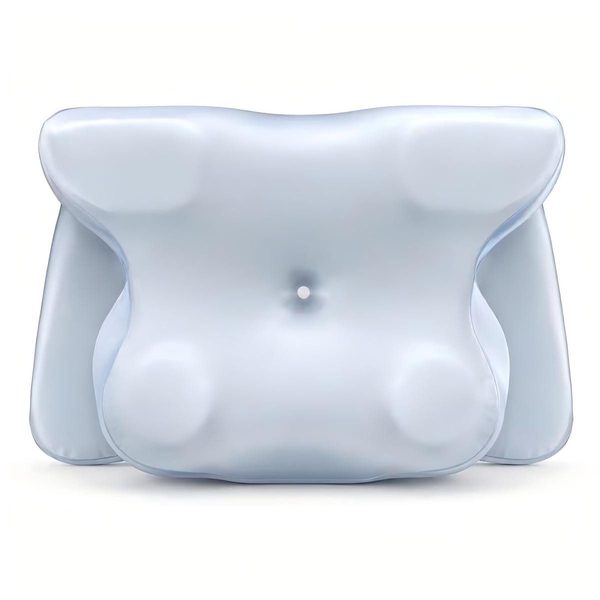 Kityhome Nackenstützkissen Nackenkissen Kopfkissen Ergonomisch bei Nackenverspannung, Creme/Hellblau,4D-ergonomische Kissen für Seiten Rücken Bauchschläfer