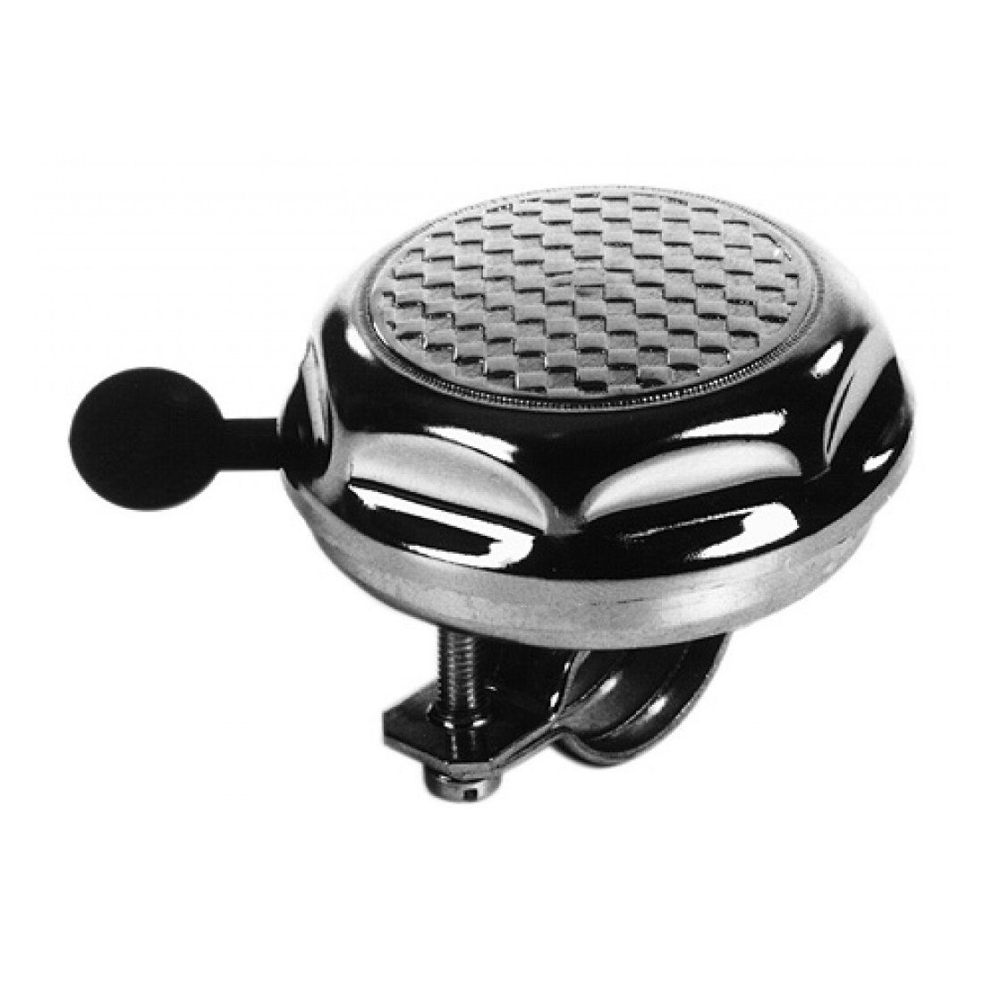 REICH CYCLE-BELLS Fahrradklingel Trillerglocke 55mm verchrom auf SB-Karte