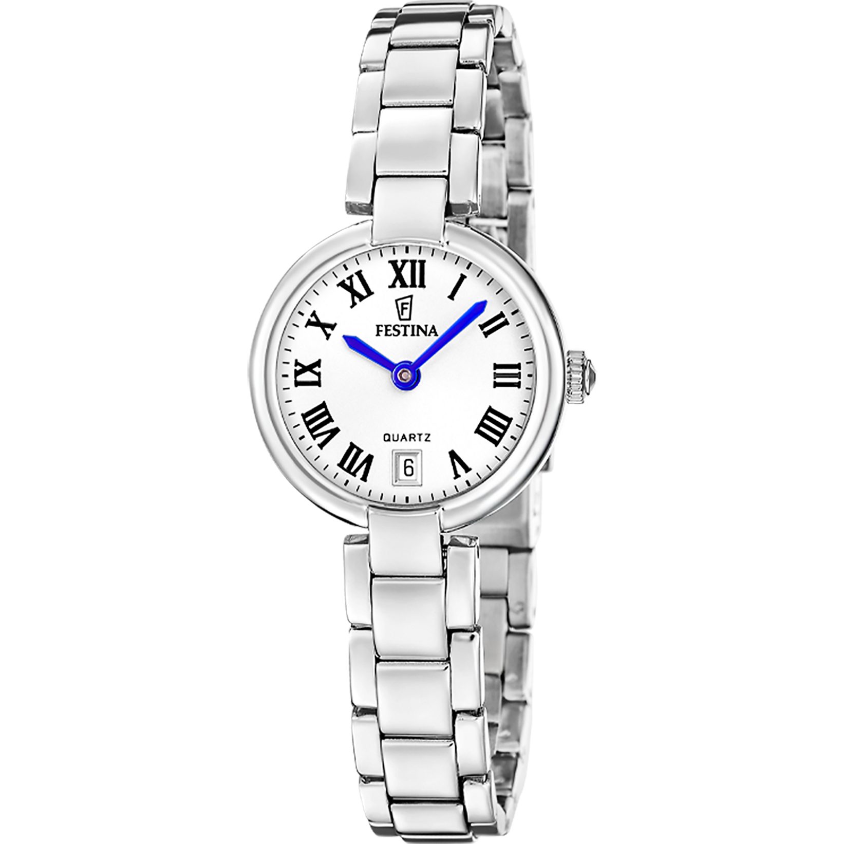 Festina Quarzuhr Mademoiselle F20784_2, Armbanduhr, Damenuhr, Edelstahlarmband, analog, Tag