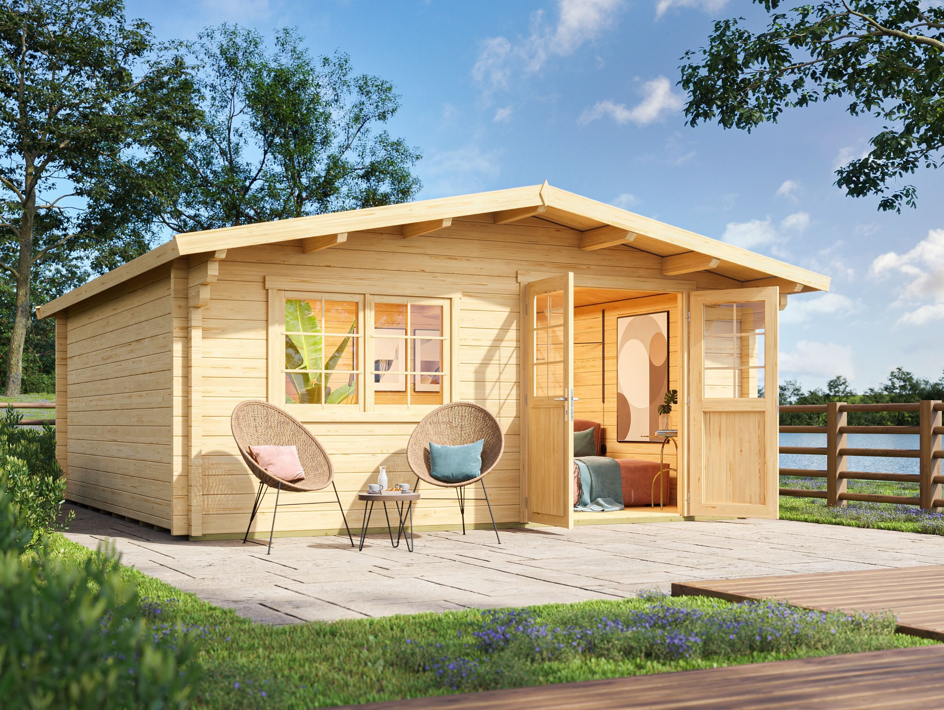 Fjordholz Gartenhaus Berlin 70 D Classic