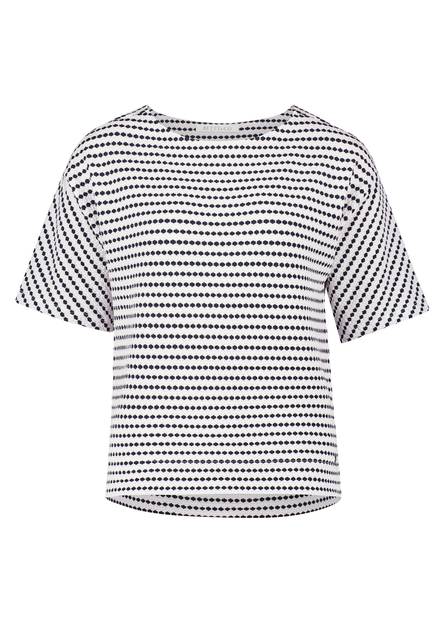 Betty&Co Kurzarmshirt Damen Sweatpullover mit Rundhalsausschnitt (1-tlg) St günstig online kaufen