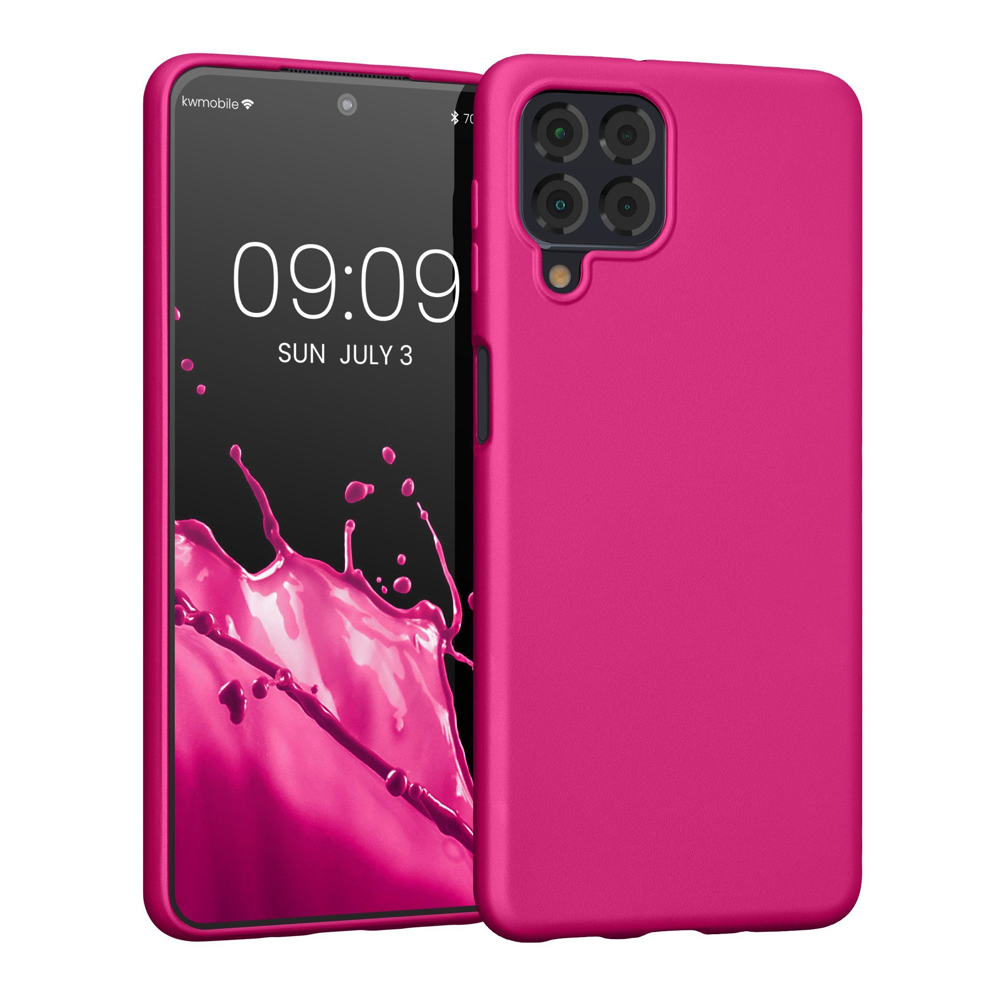 kwmobile Handyhülle Case für Samsung Galaxy M53 5G, Hülle Silikon metallisch schimmernd - Handyhülle Cover