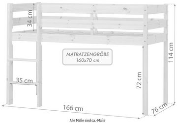 Hoppekids Spielbett ECO COMFORT, Höhe 72cm, Farbe & Größe & Matratze